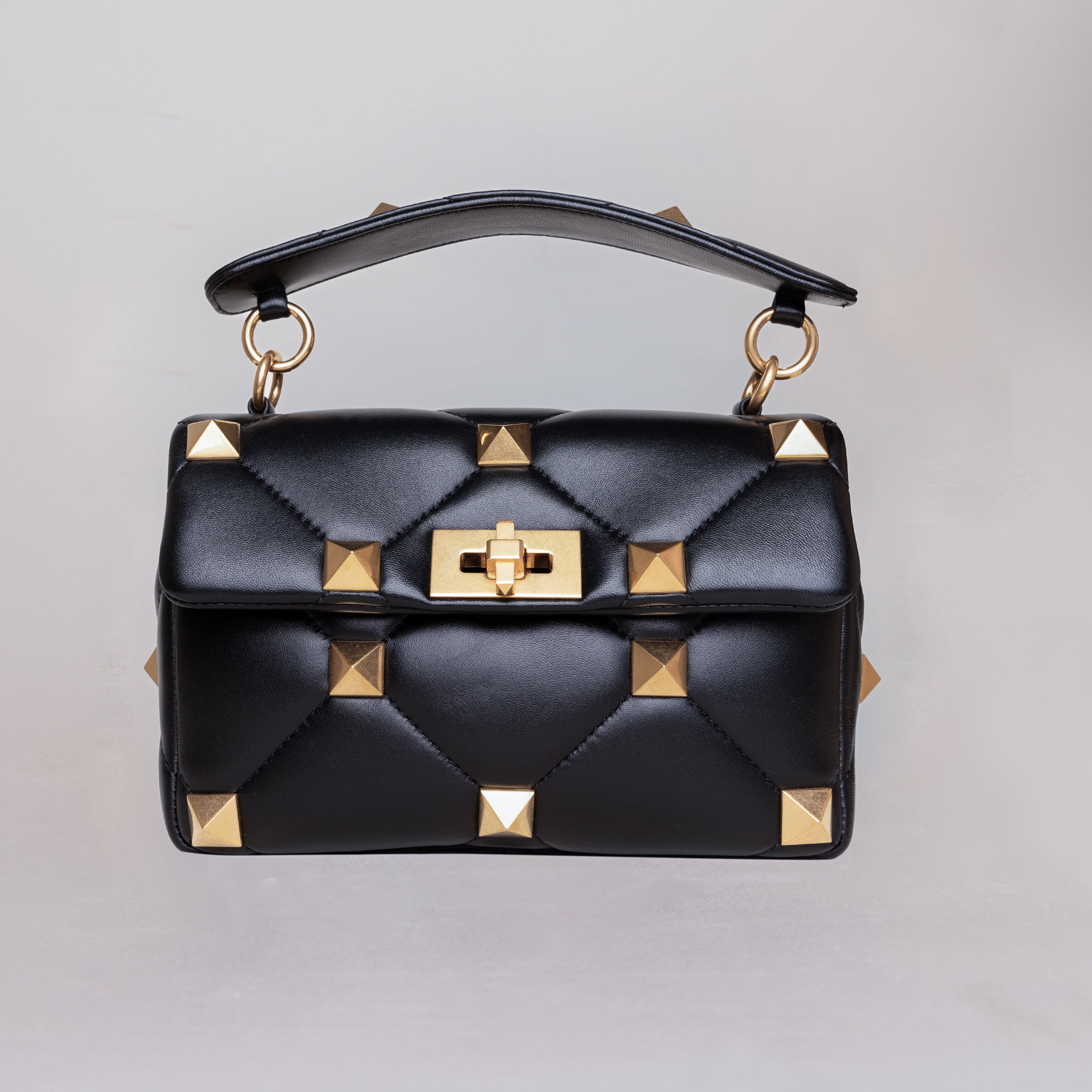 Bolso Pequeño Negro Valentino Roman Stud Bag