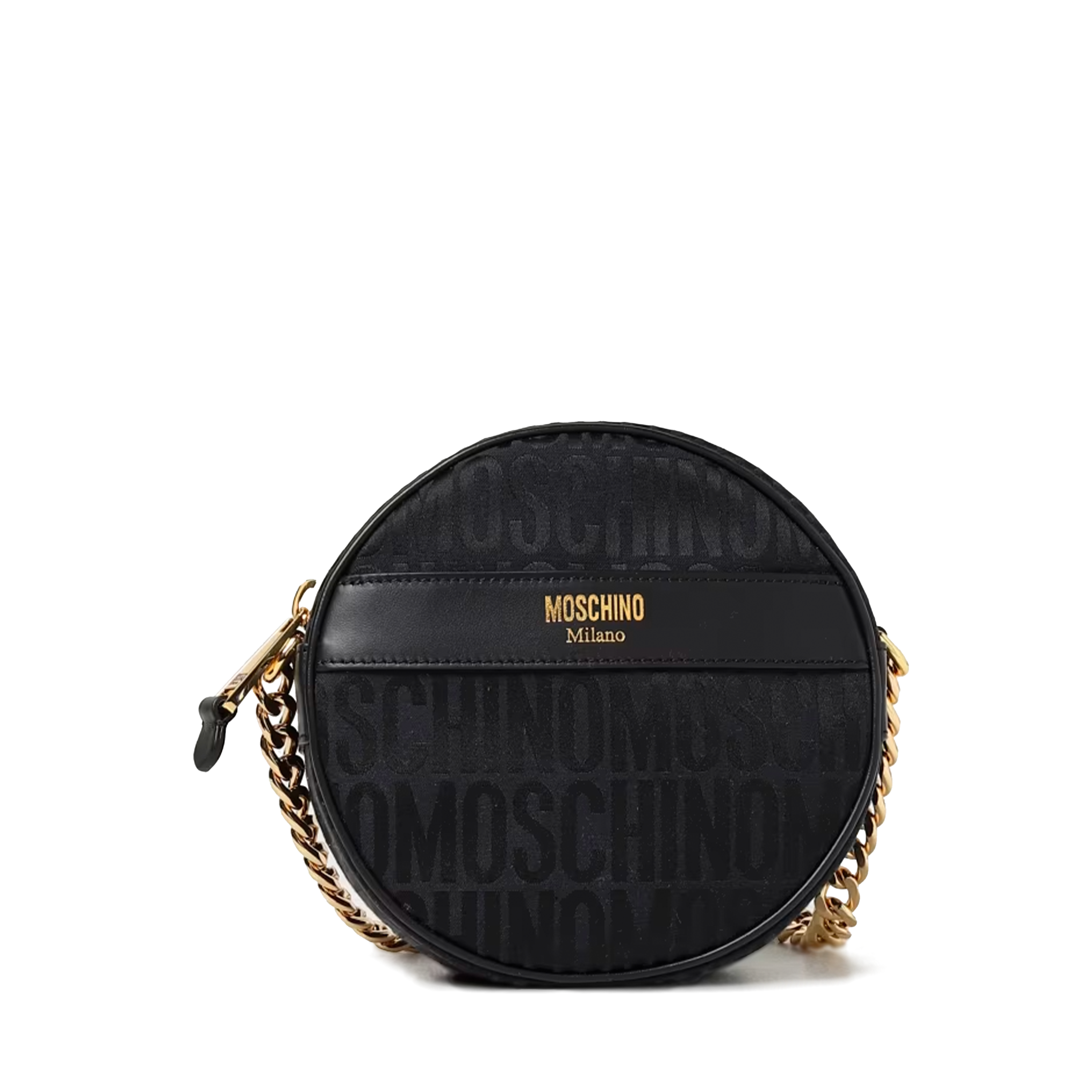 Cartera Negra Moschino Monogram