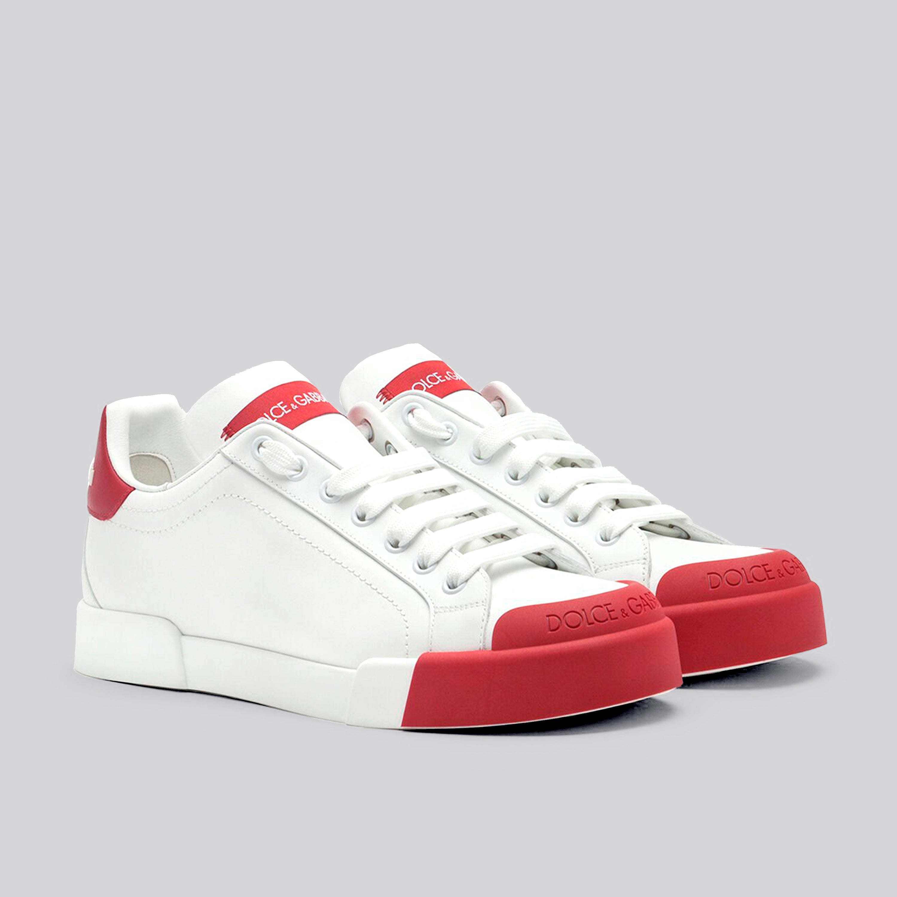 Sneakers Blancos D&G Portofino Two-Tone