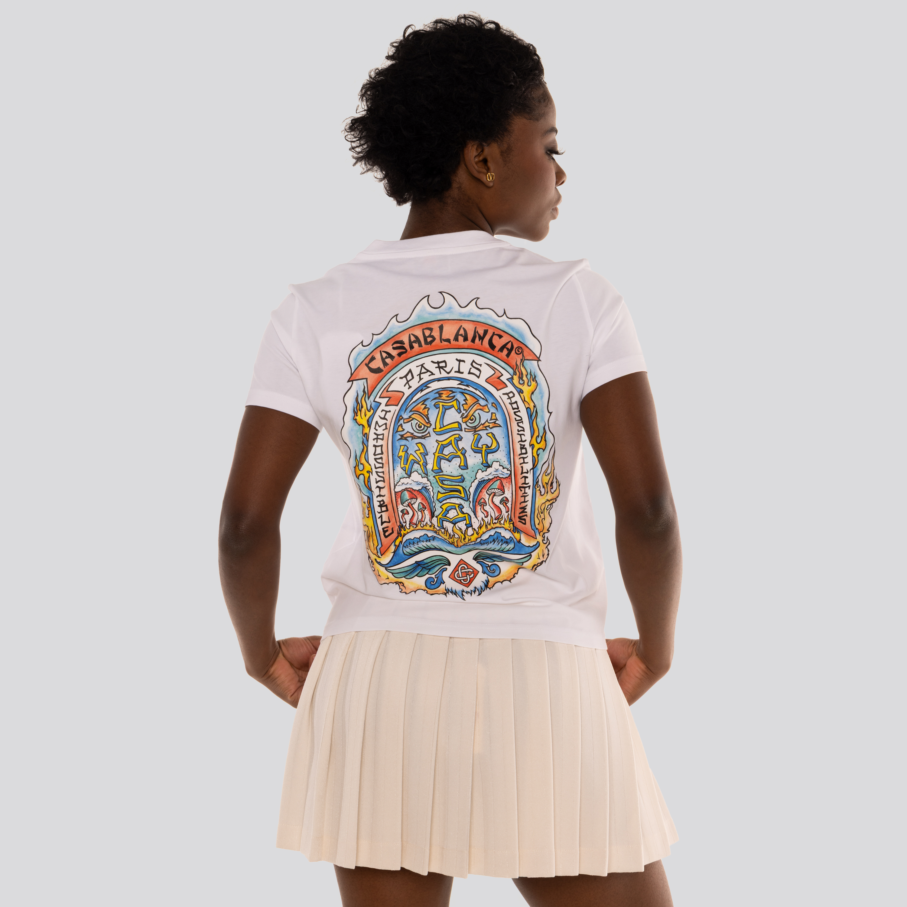 Camiseta Blanca Casablanca Casa Way Skate