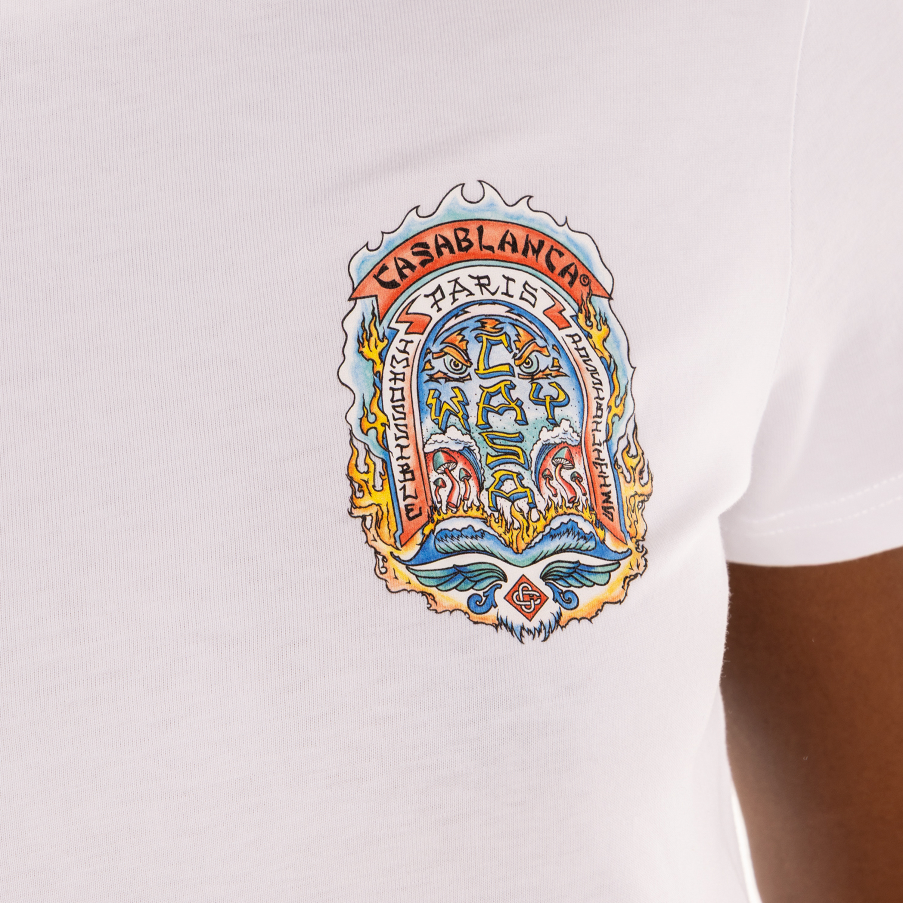 Camiseta Blanca Casablanca Casa Way Skate