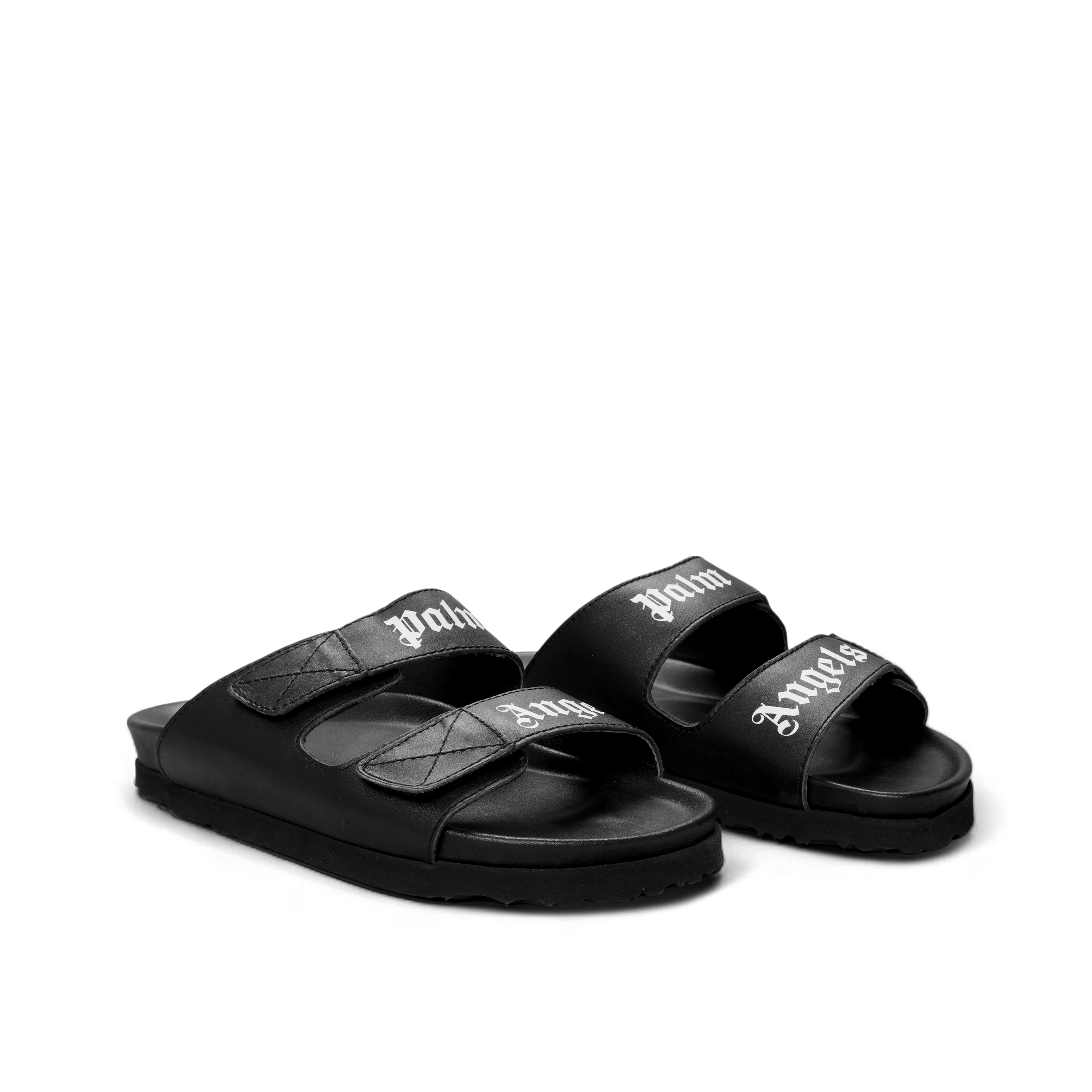 Sandalias Negras Palm Angels Logo