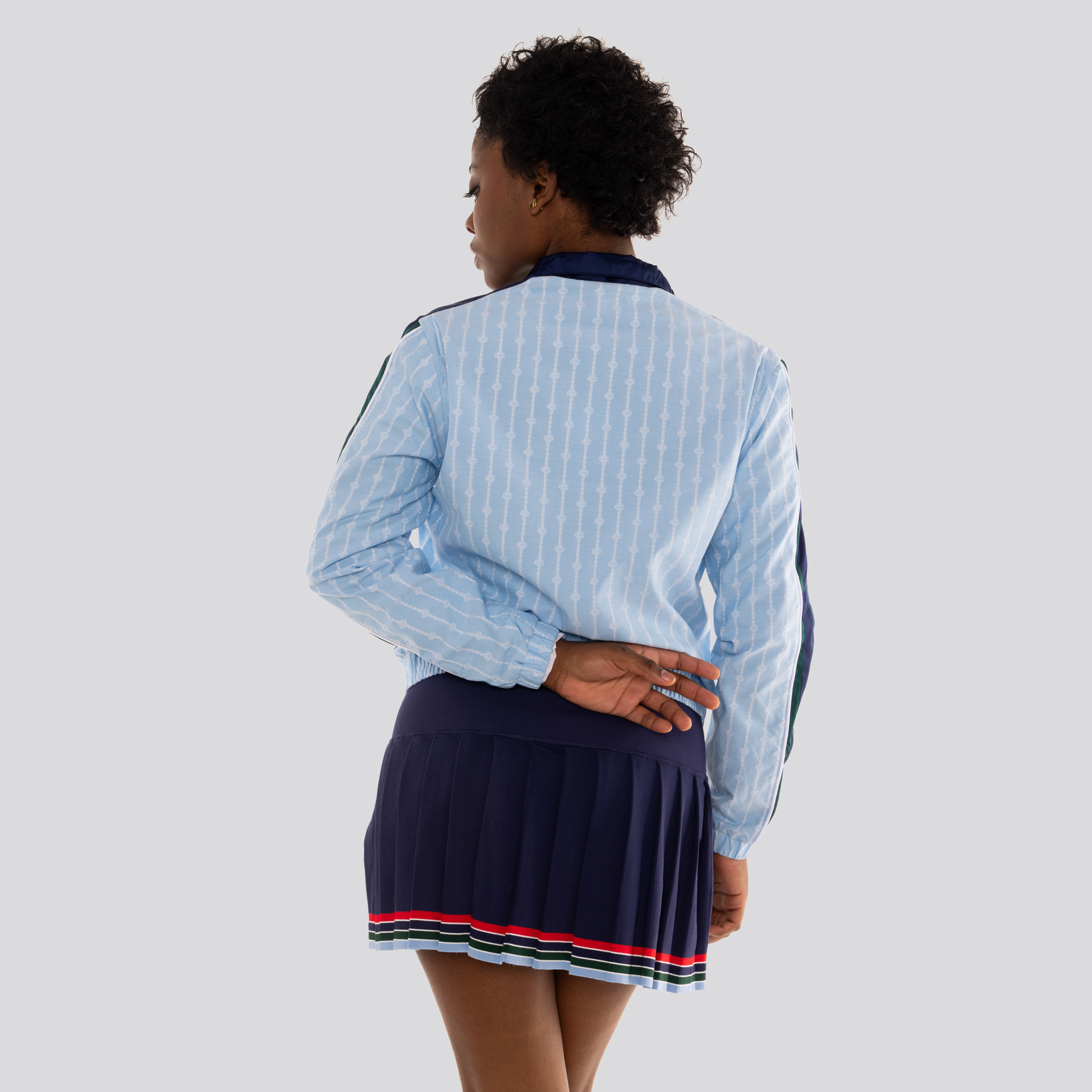 Chaqueta Azul Casablanca Pin Stripe