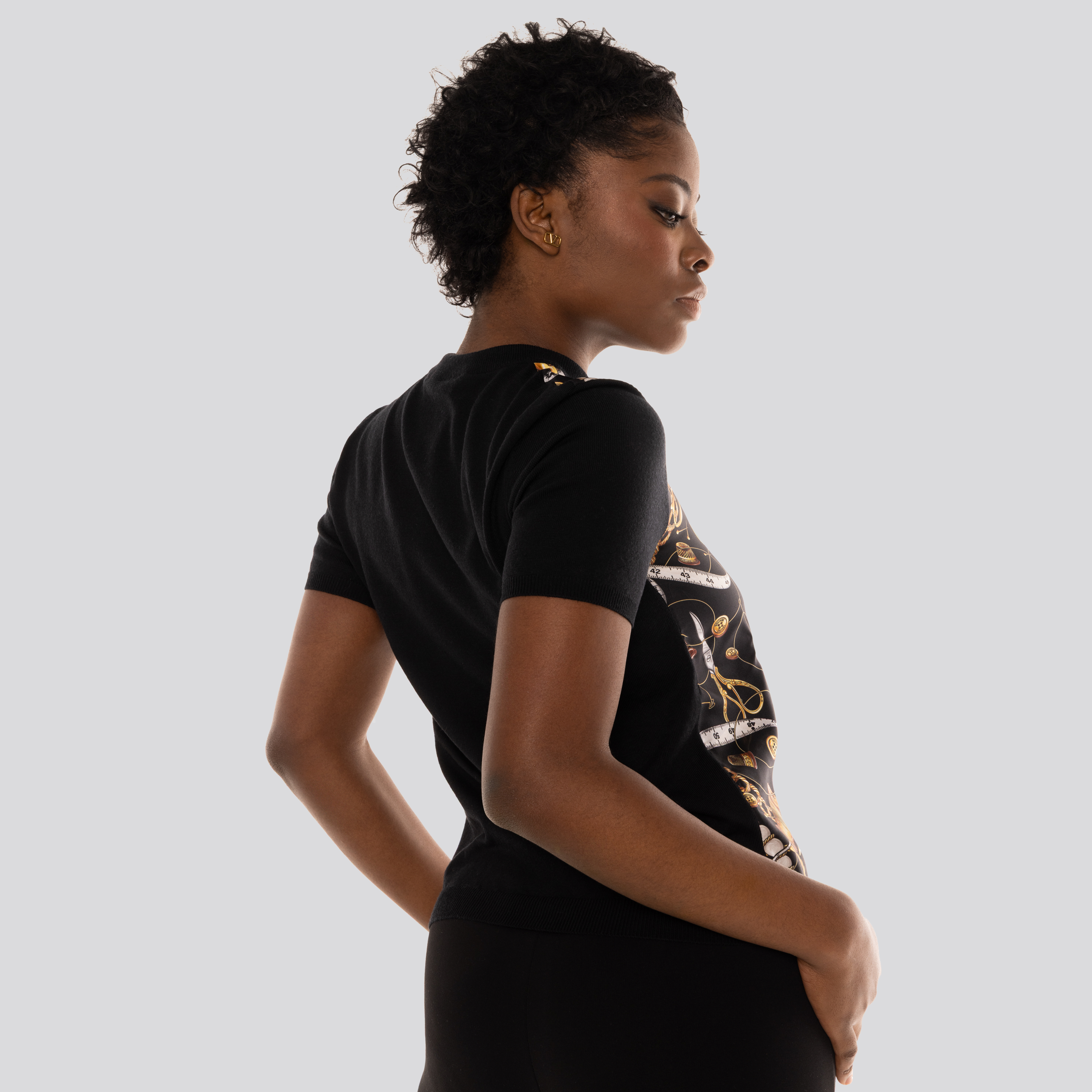 Camiseta Negra Moschino Taylor