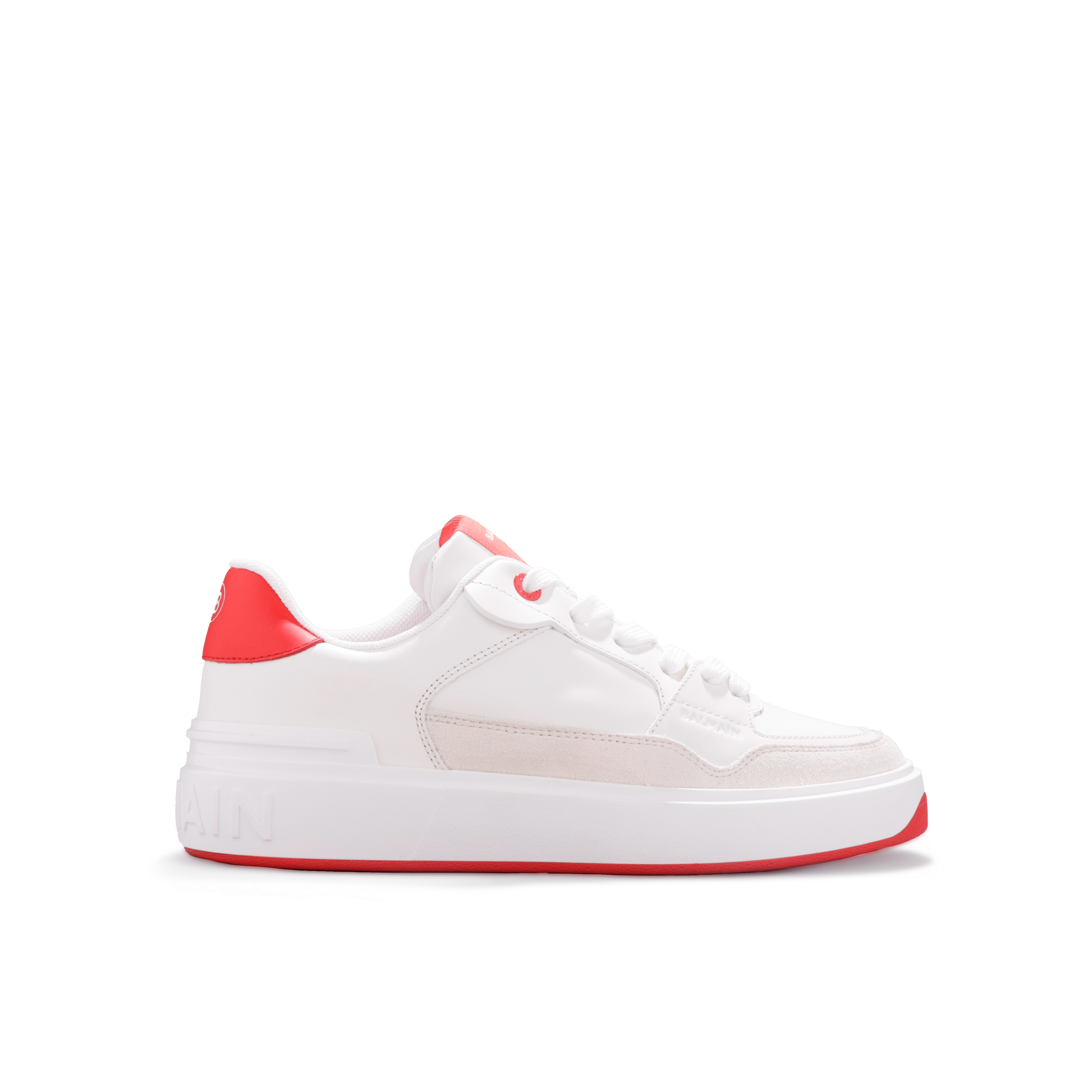 Sneakers Blancos Rojo Balmain B-Court