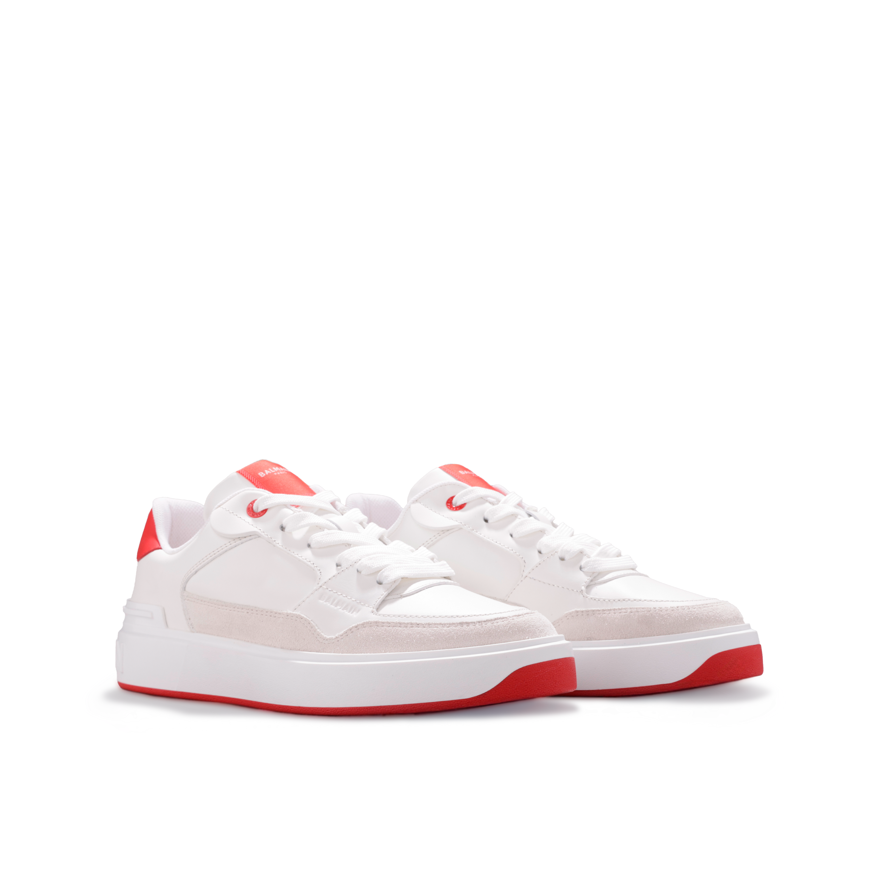 Sneakers Blancos Rojo Balmain B-Court