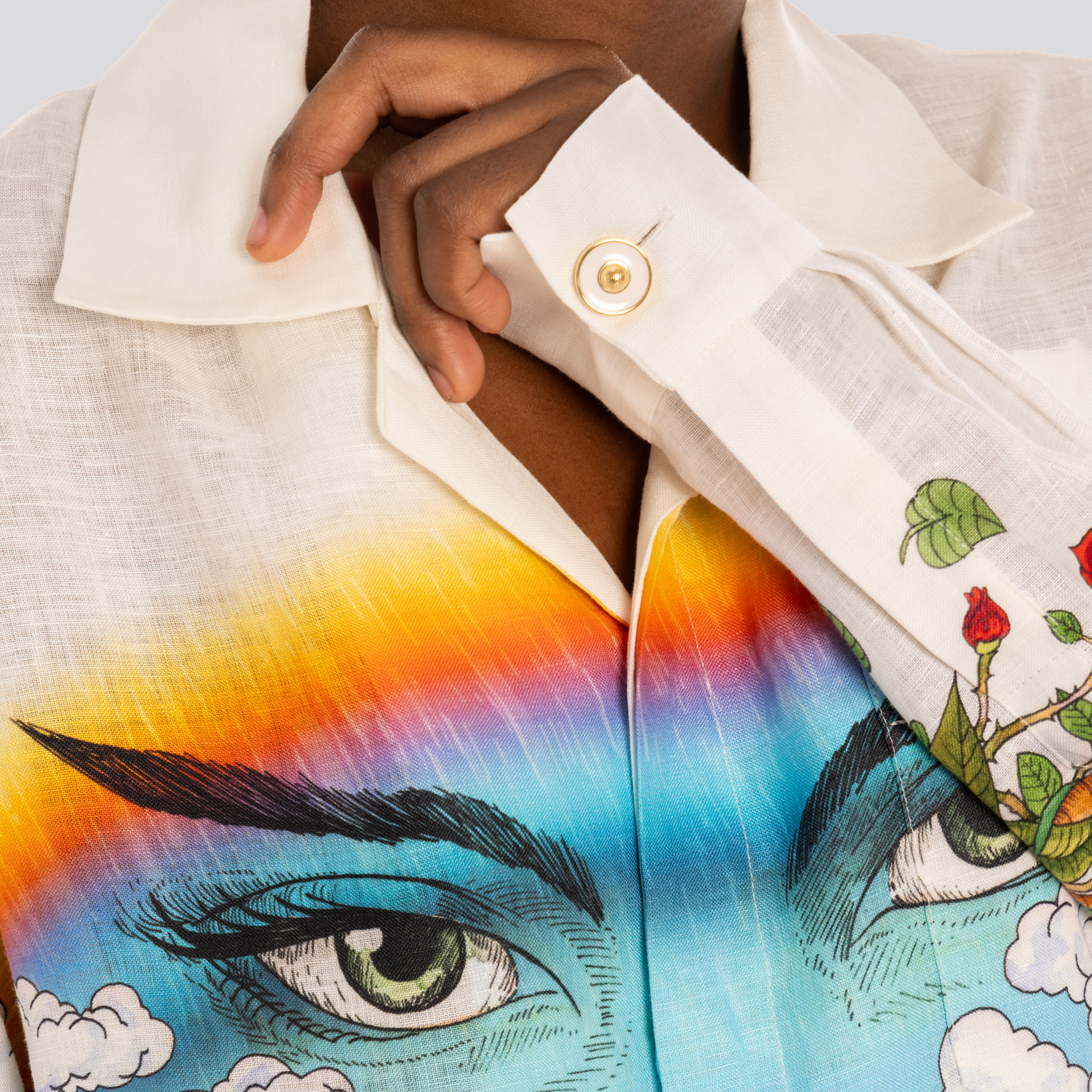 Camisa Multicolor Casablanca Chateau Marmont