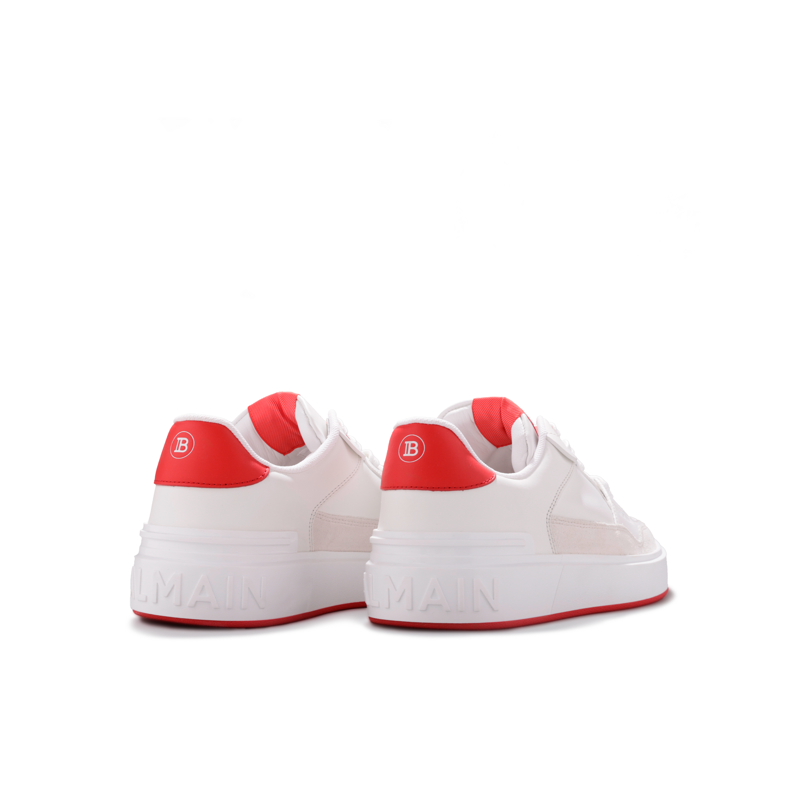 Sneakers Blancos Rojo Balmain B-Court
