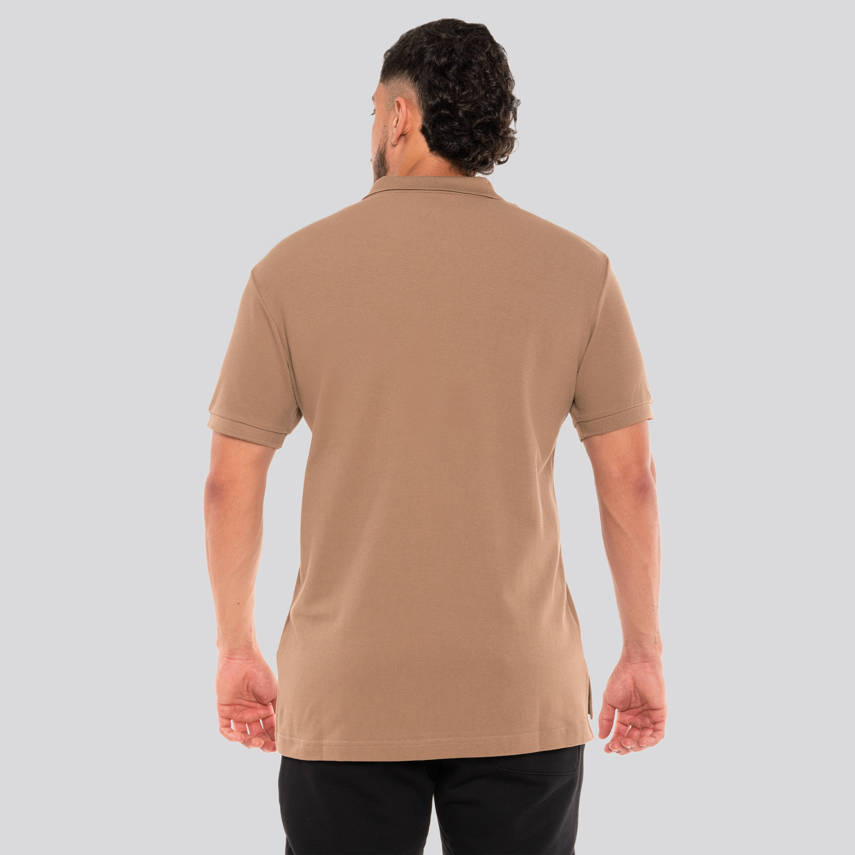 Camiseta Tipo Polo Beige Moschino Teddy