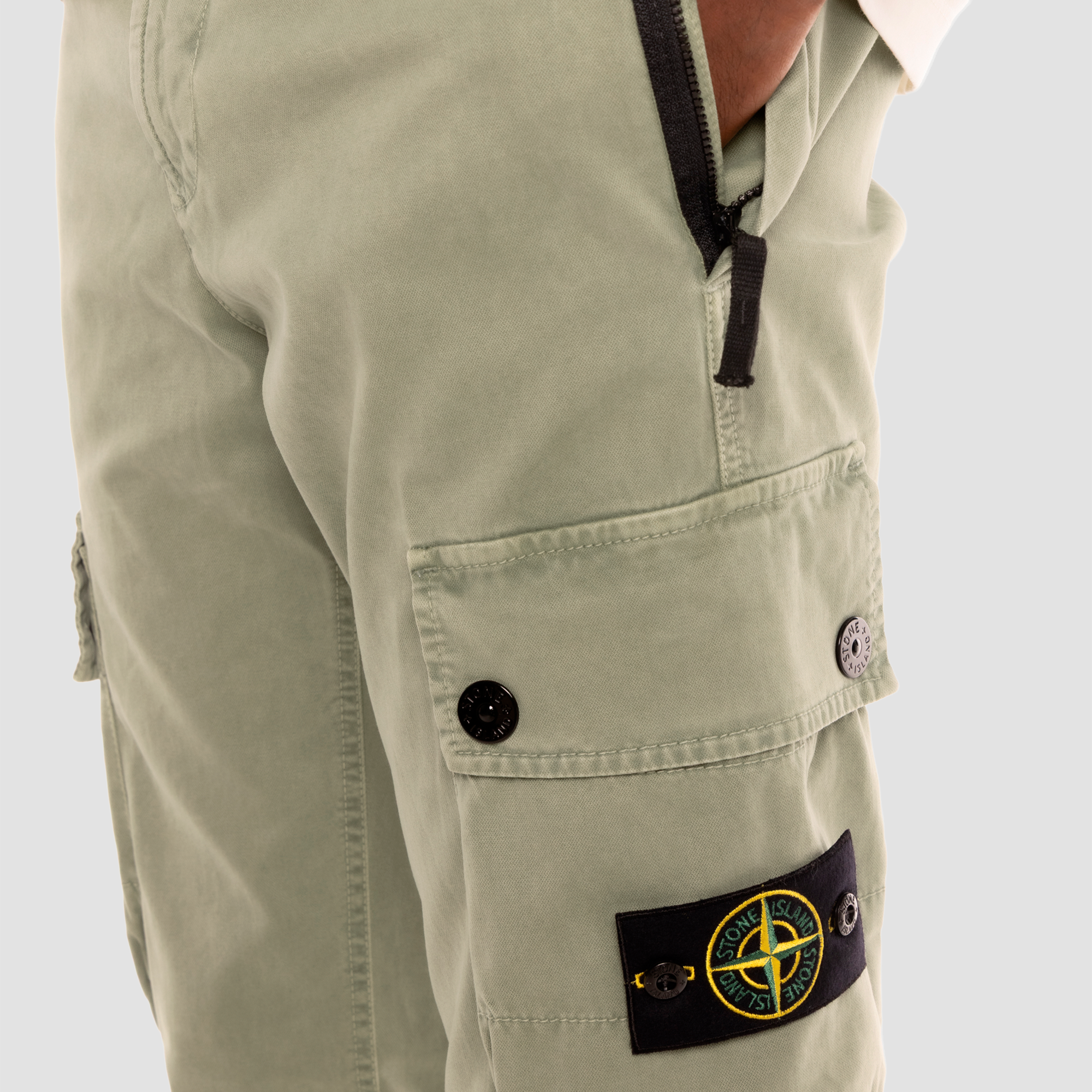 Pantalón Verde Stone Island Double Pocket Tag
