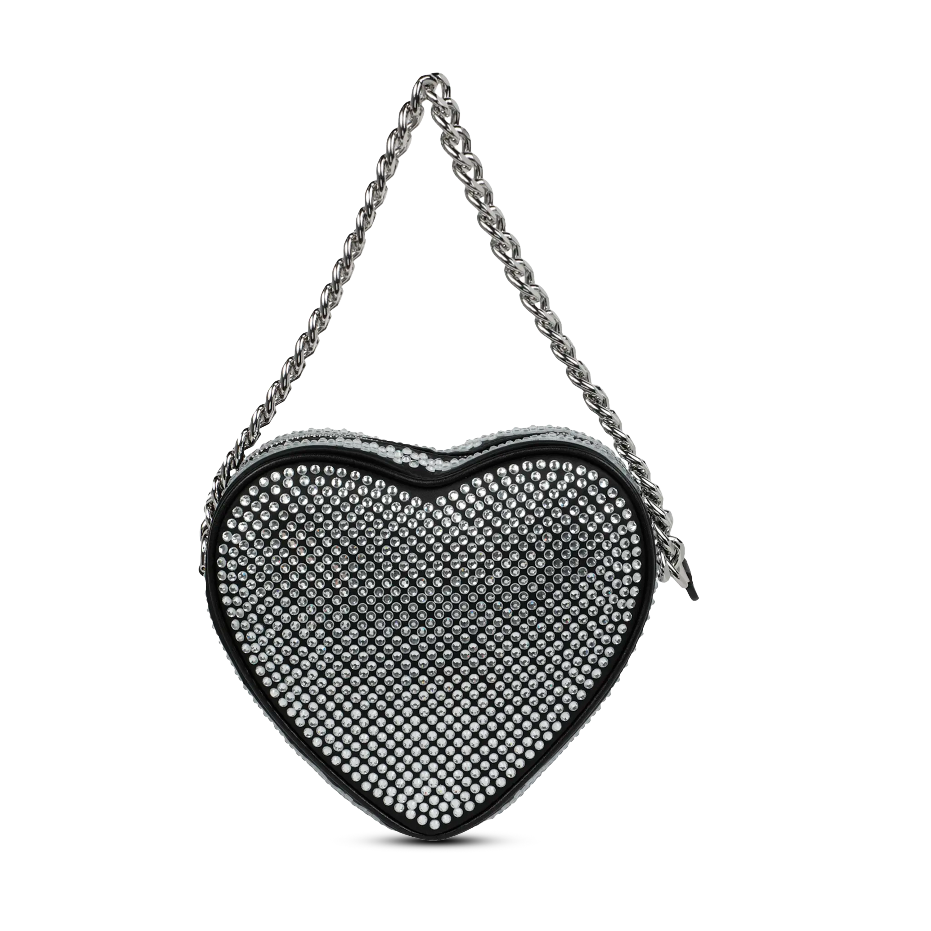Cartera Negra Moschino Heart