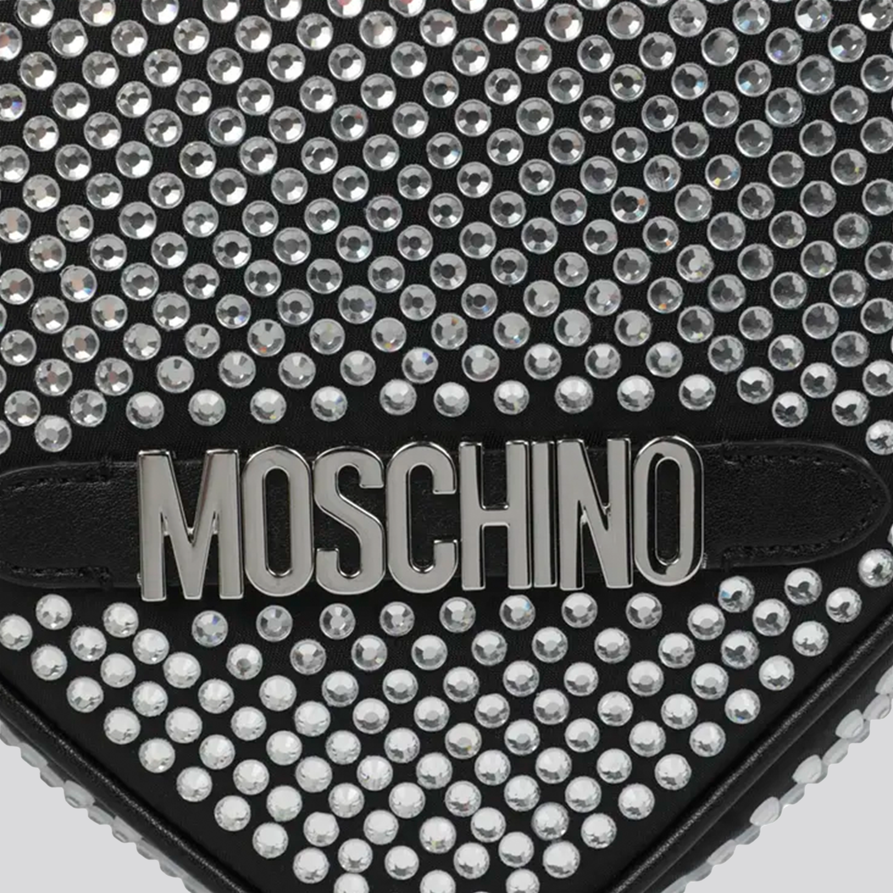 Cartera Negra Moschino Heart