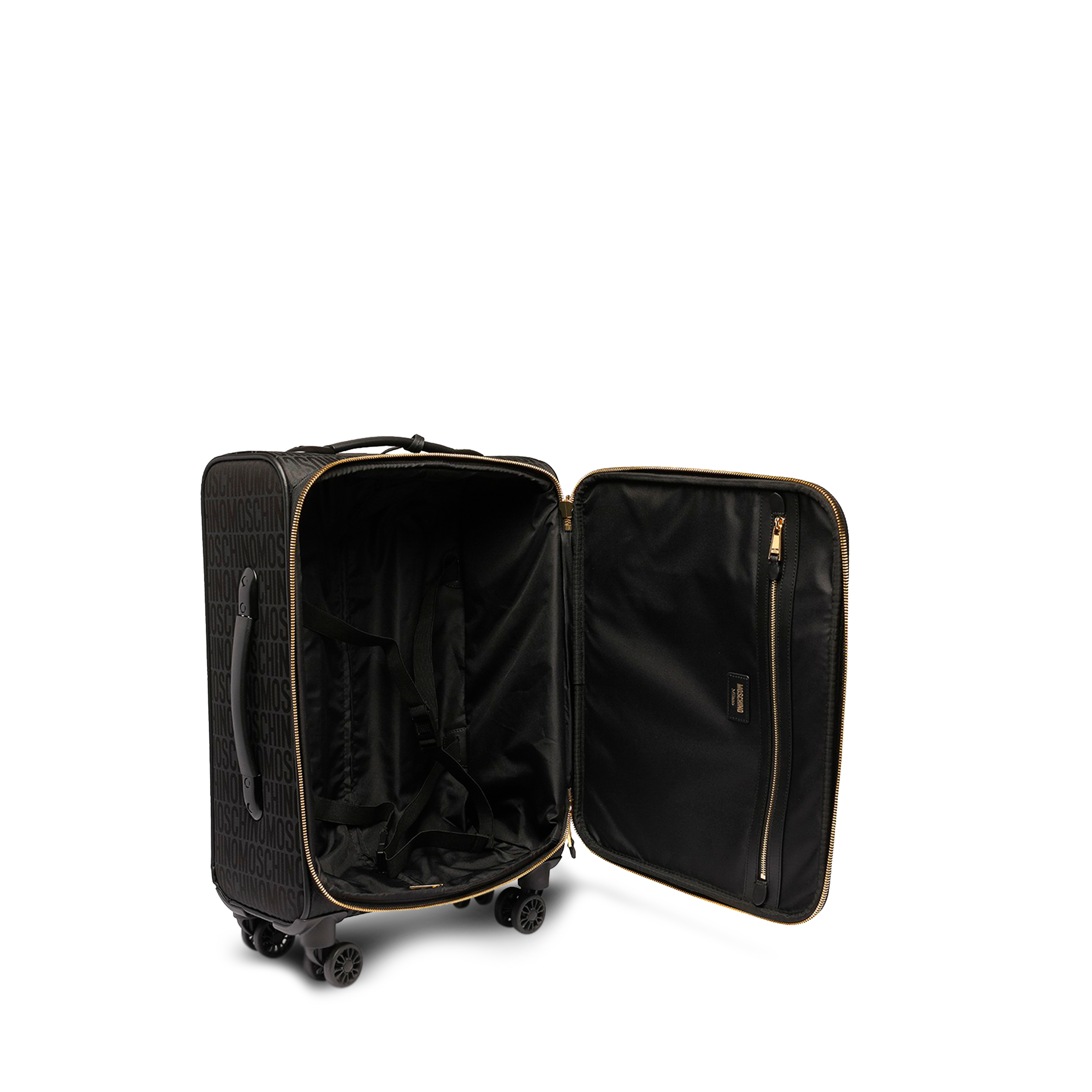 Maleta Negro Moschino Monogram