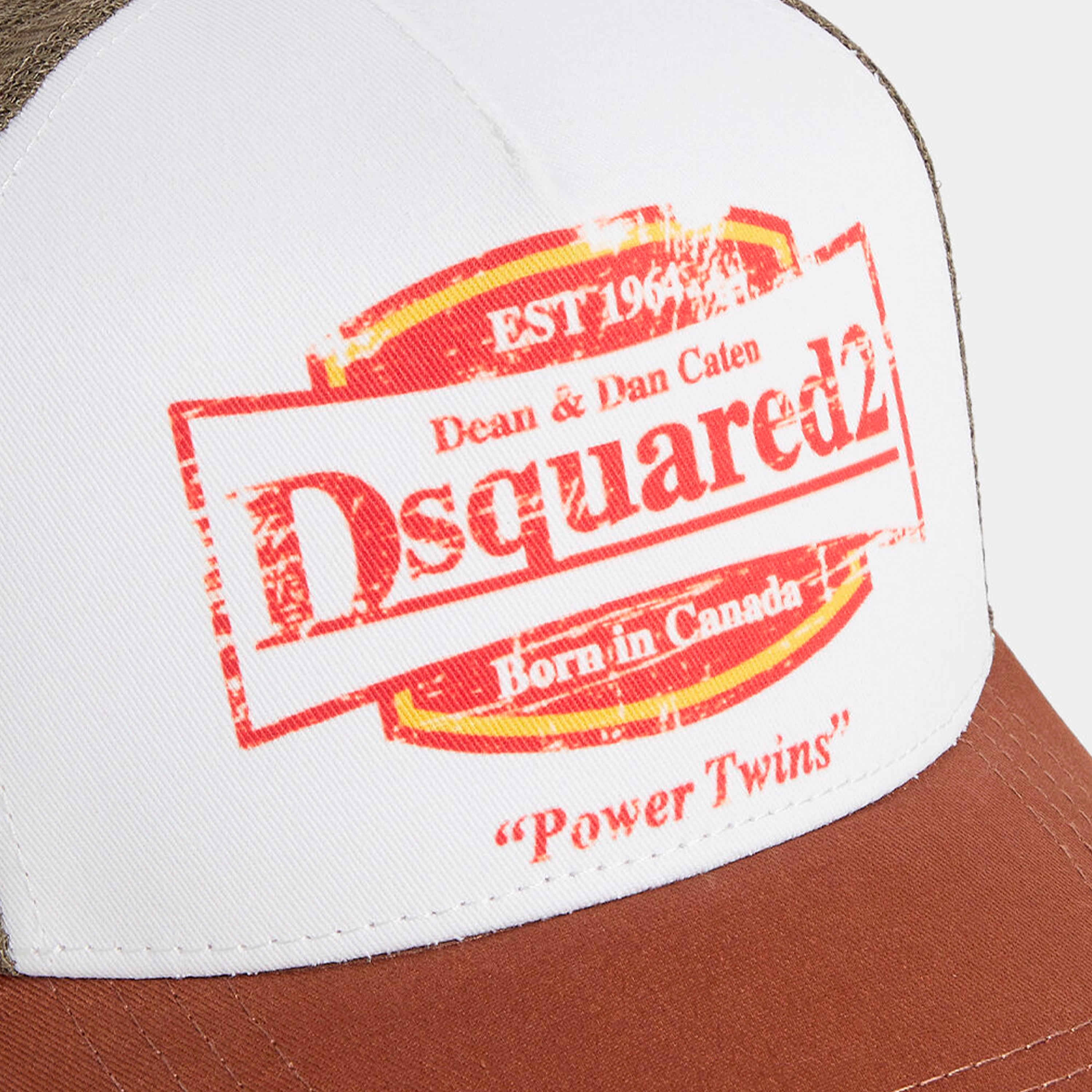 Gorra Blanca Dsquared2 Power Twins