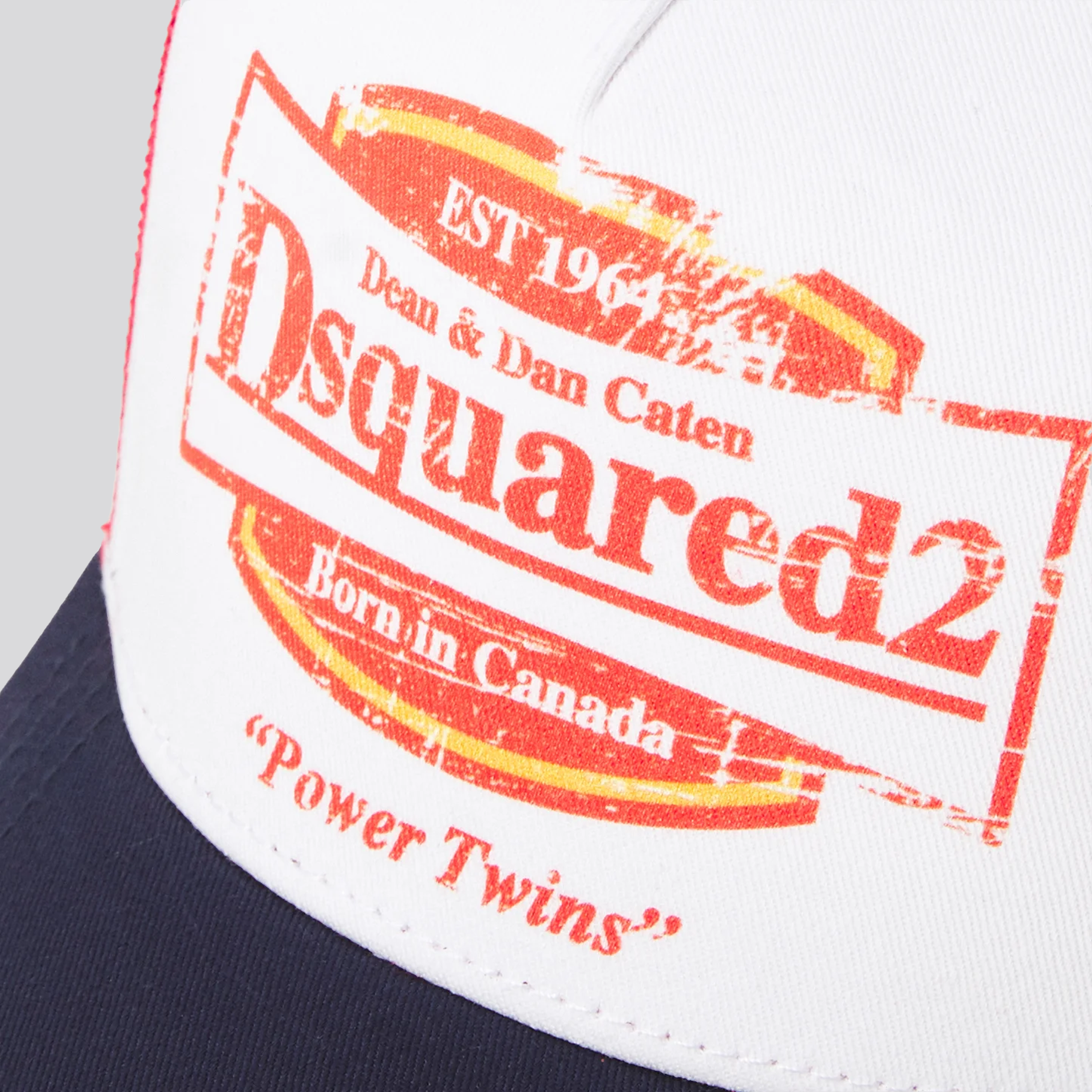Gorra Blanca Dsquared2 Power Twins