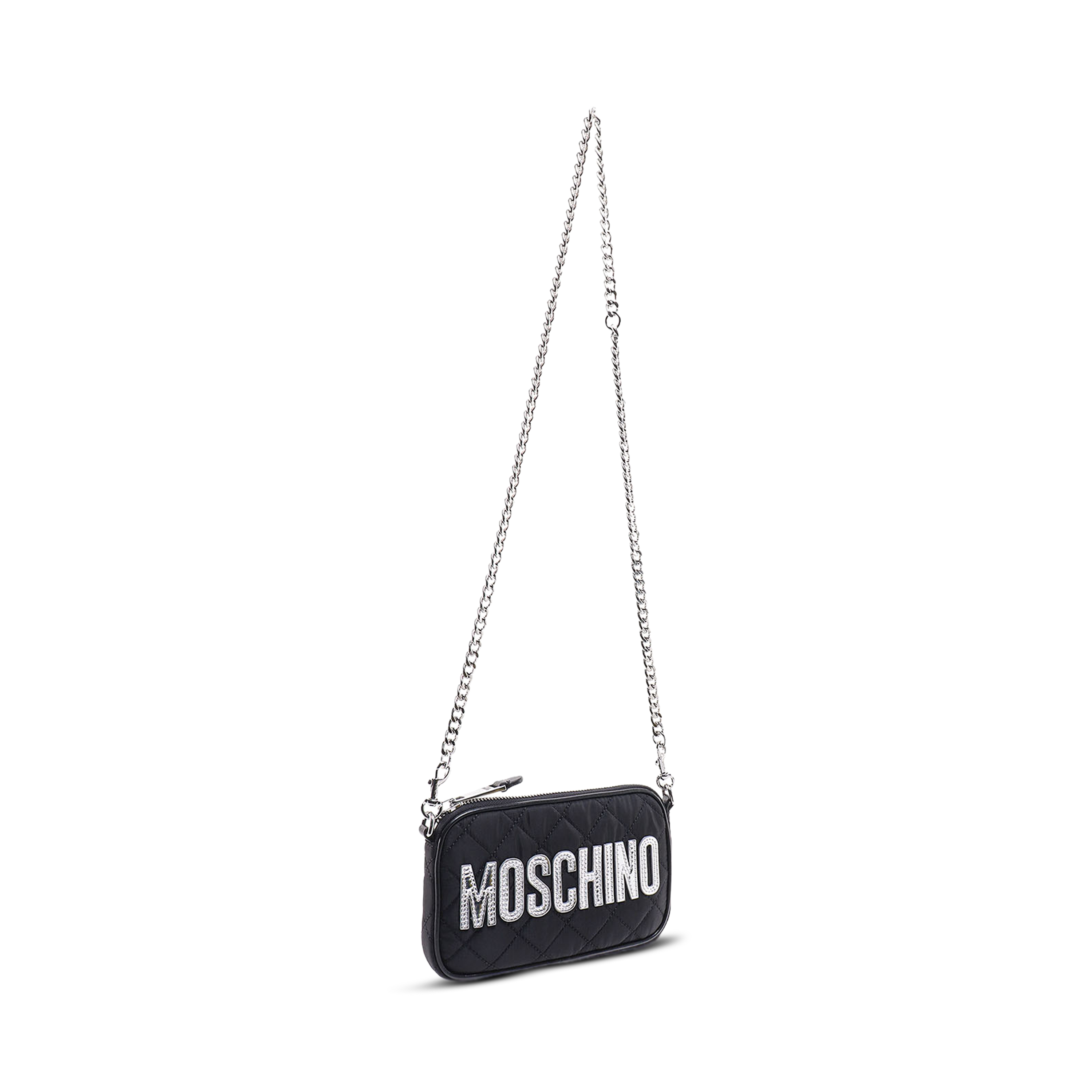 Cartera Negra Moschino Rhinestones
