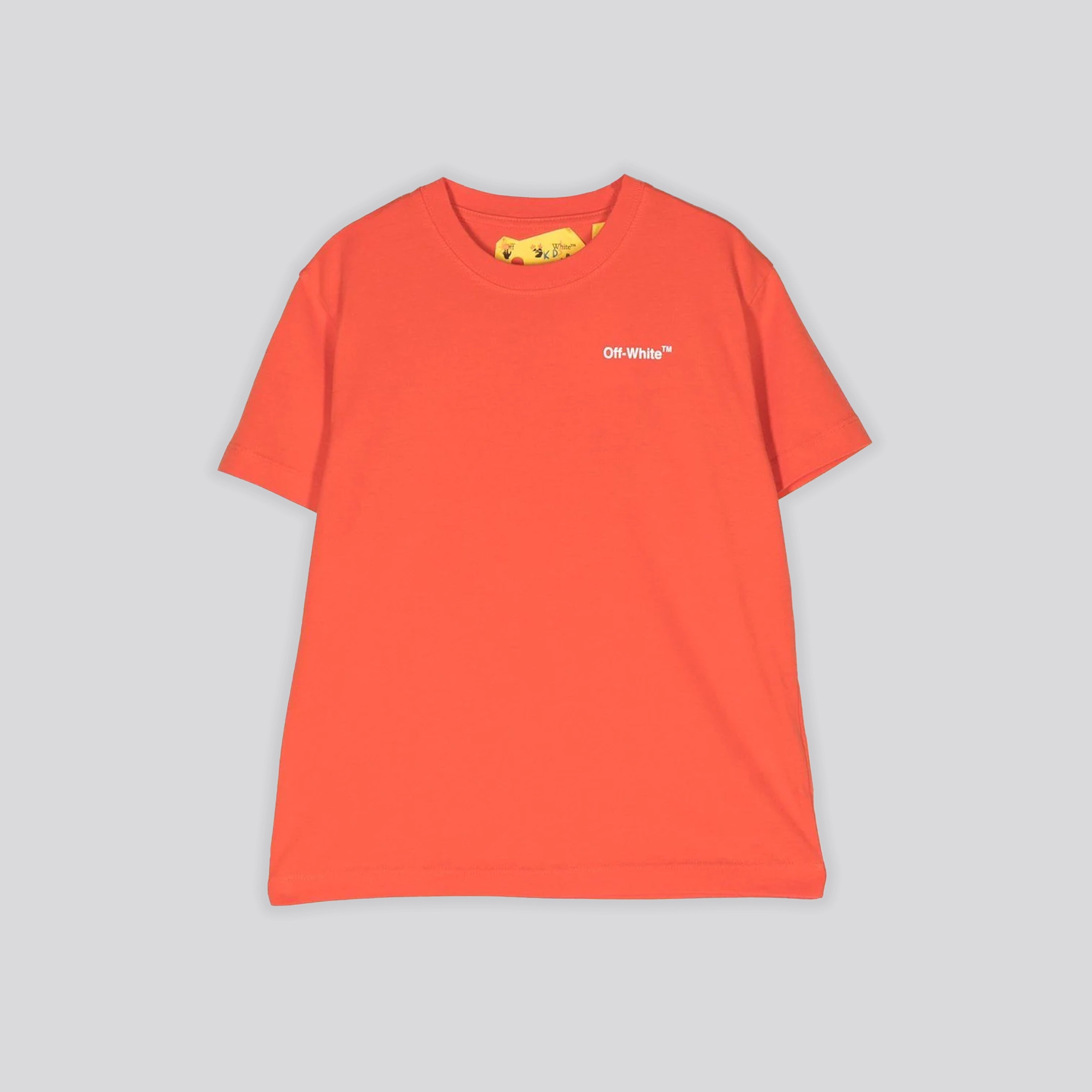Camiseta Naranja Off-White Kids Rubber Arrow