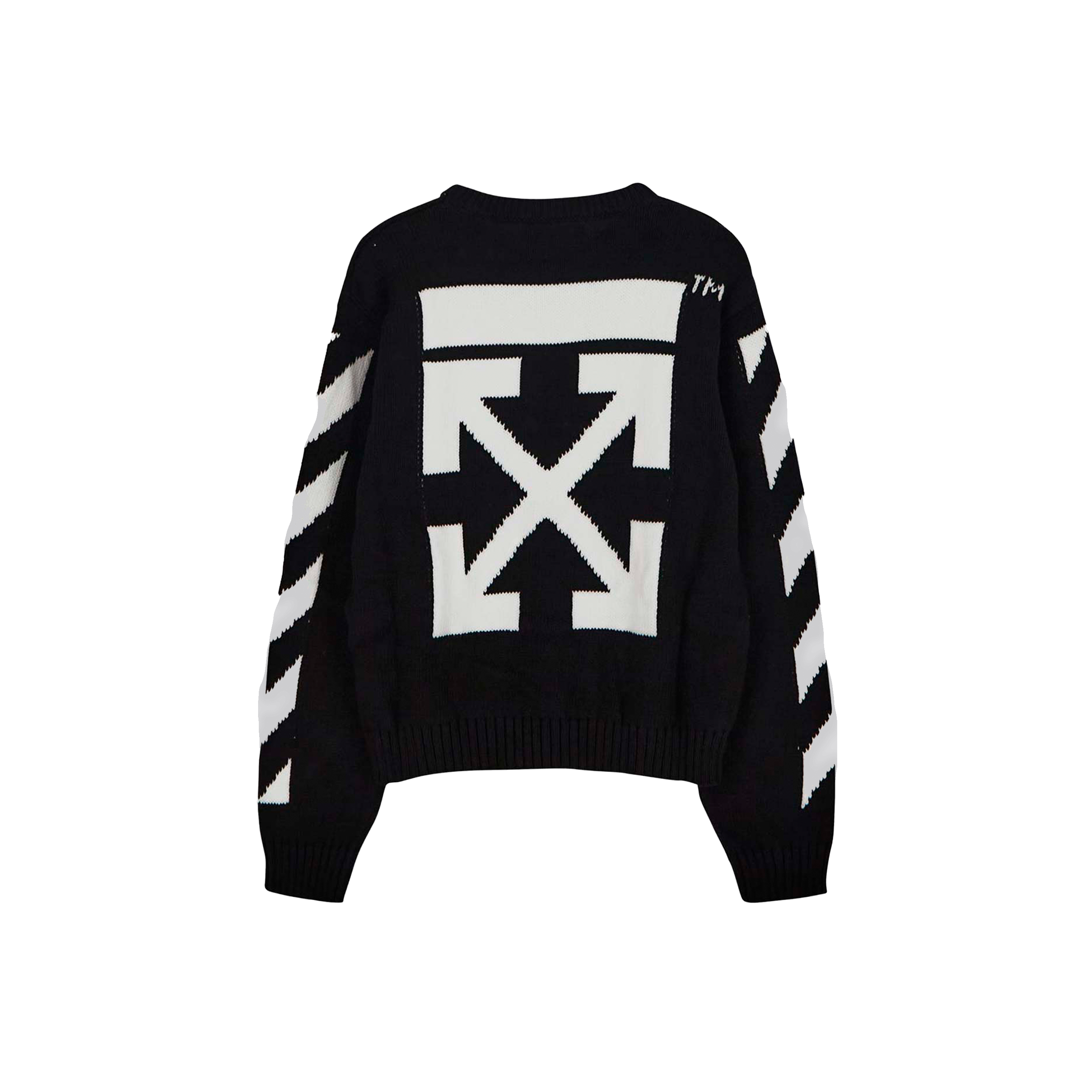 Suéter de Punto Negro Off-White Kids Rubber Arrow