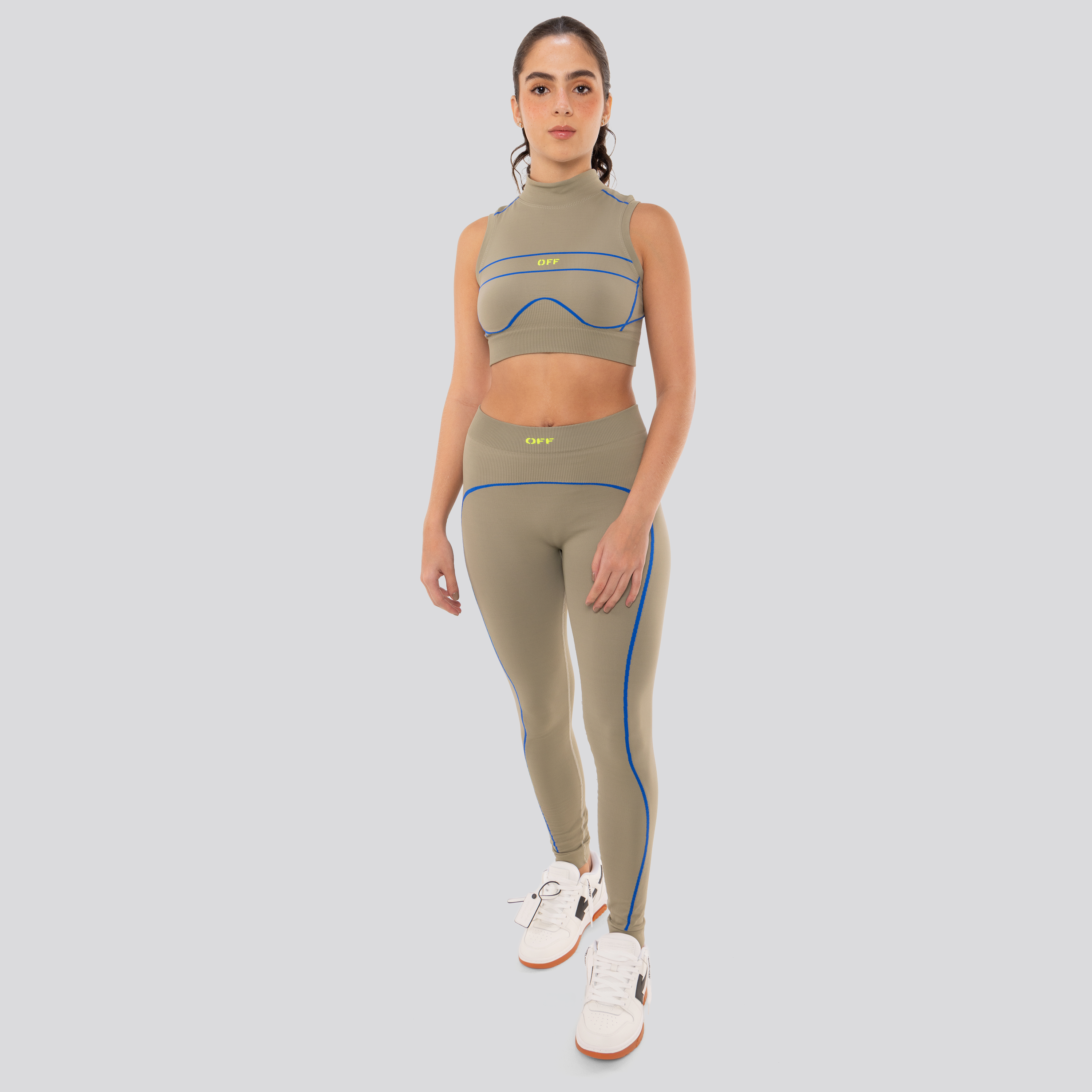 Legging Gris Off-White Active Arrow