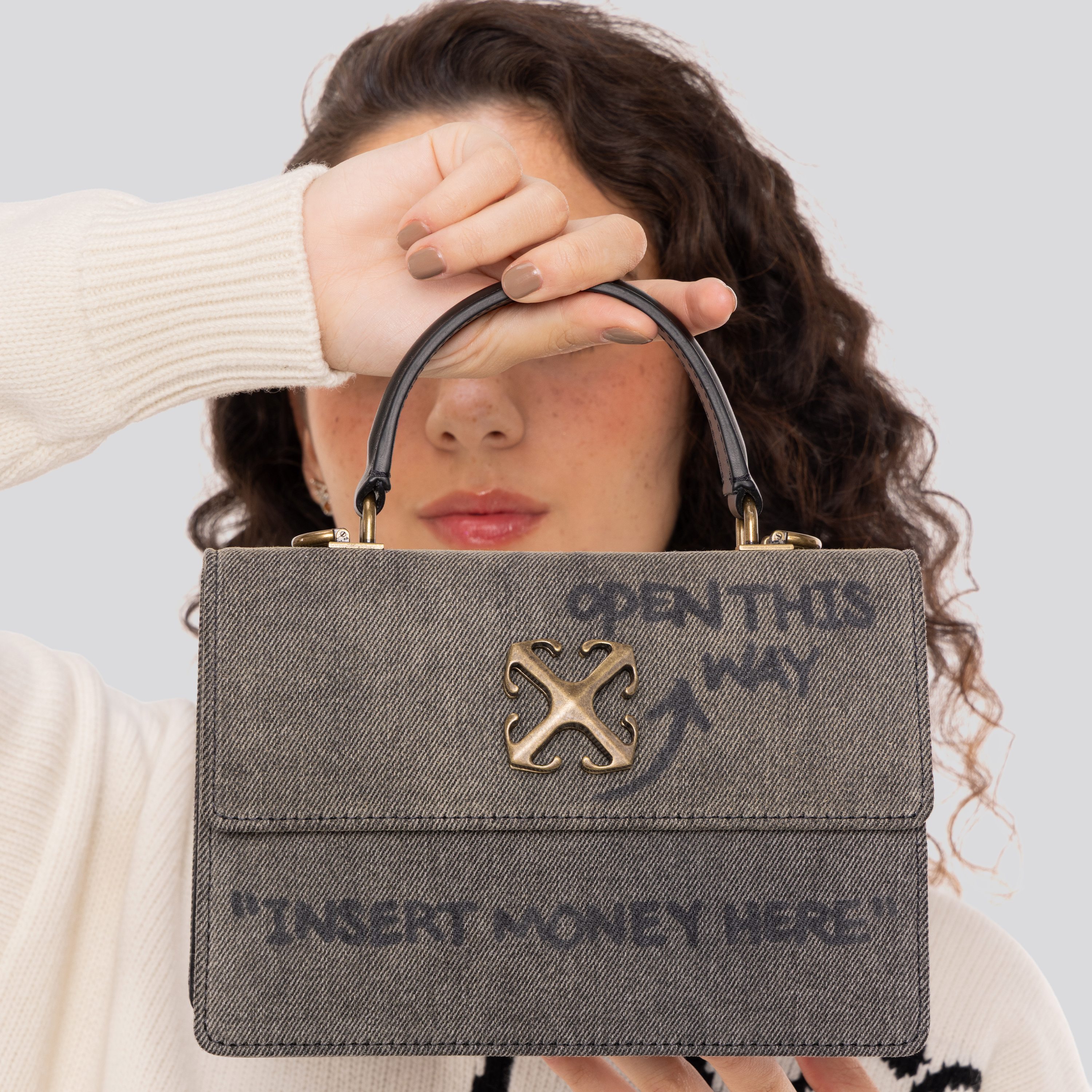 Cartera Verde Off-White Jitney “Pocket”