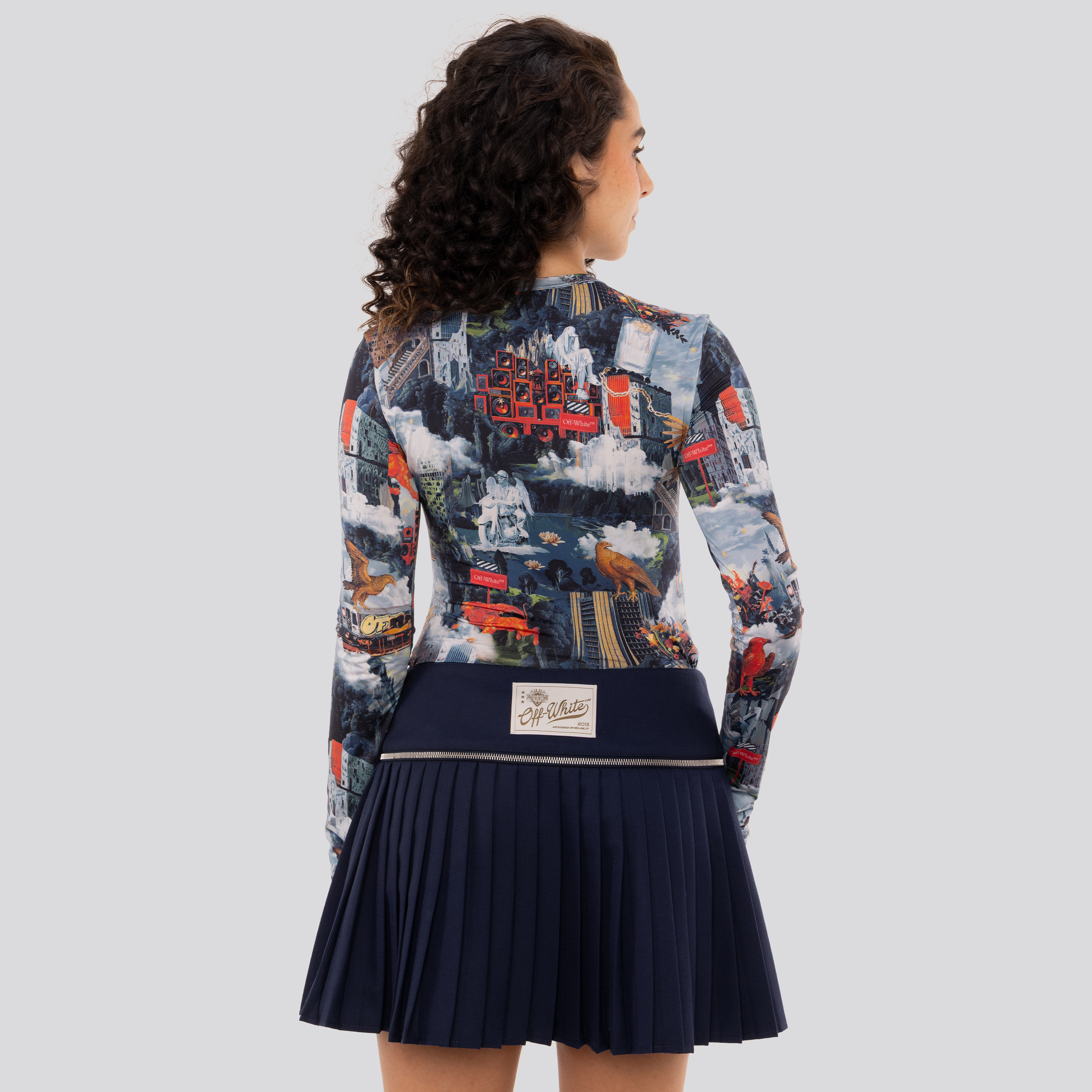 Blusa Multicolor Off-White World Paint