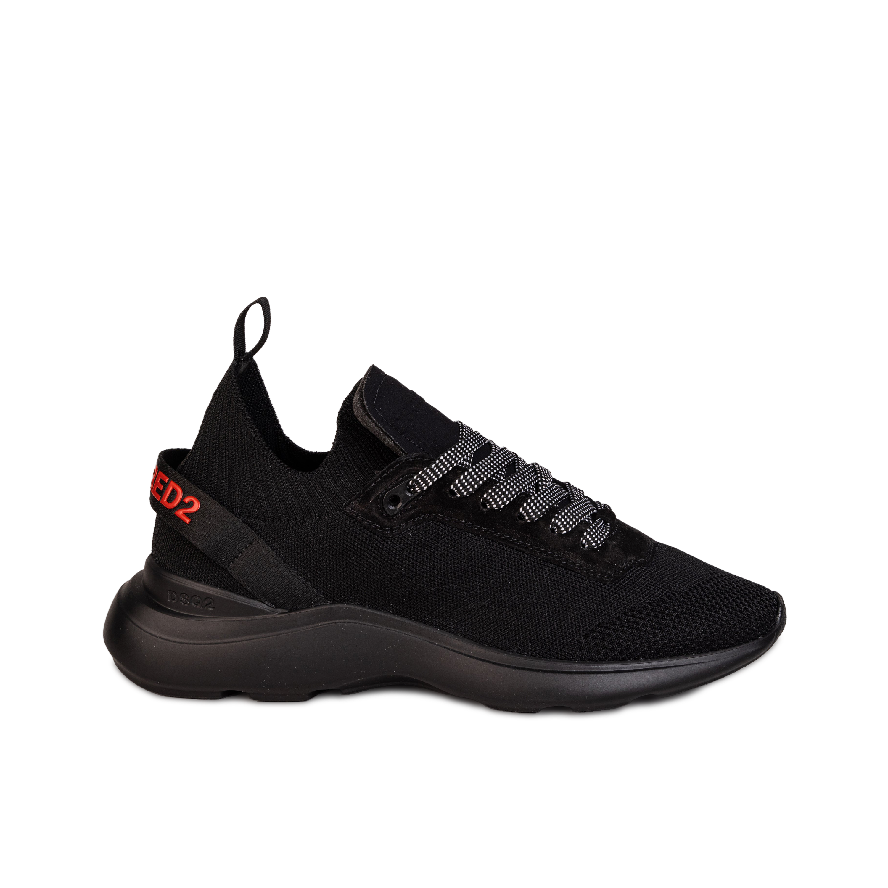 Sneakers Negro Negro Dsquared2 Lace Sock