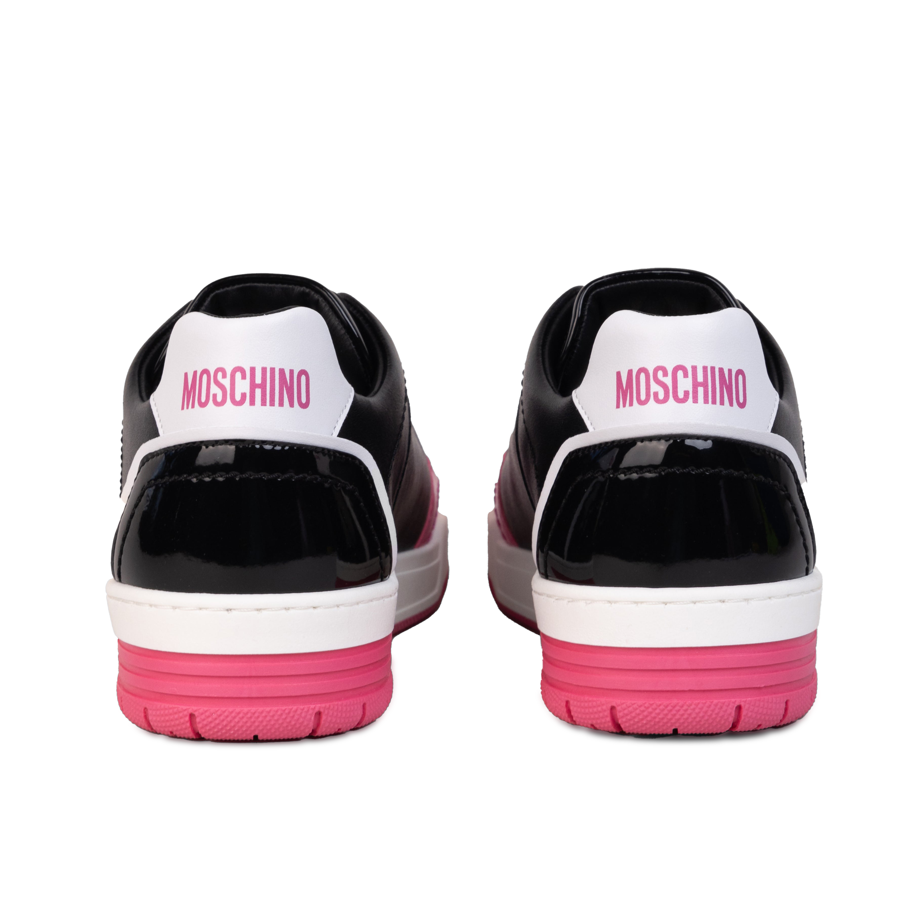 Sneakers Negro Moschino Rosado Low Top