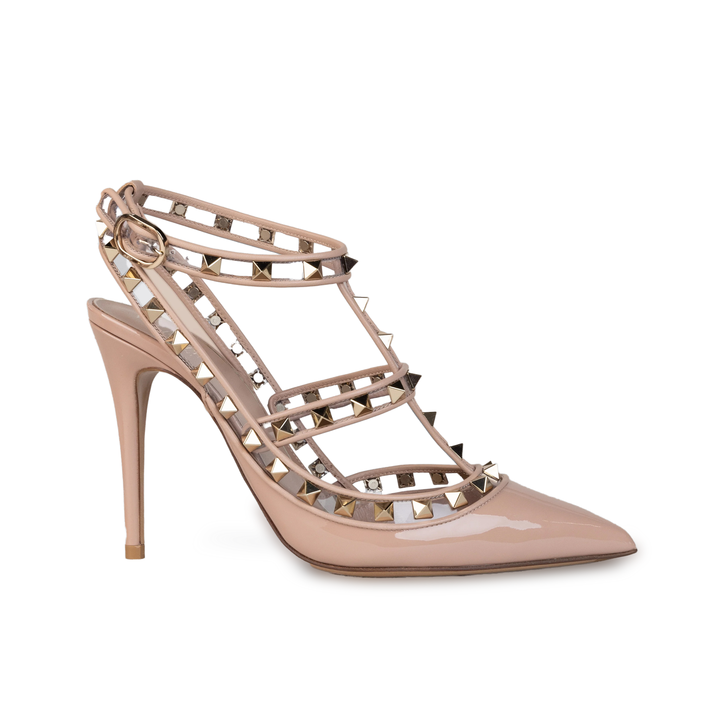 Tacones Rose Cannelle Transparente Valentino Multi Rockstuds