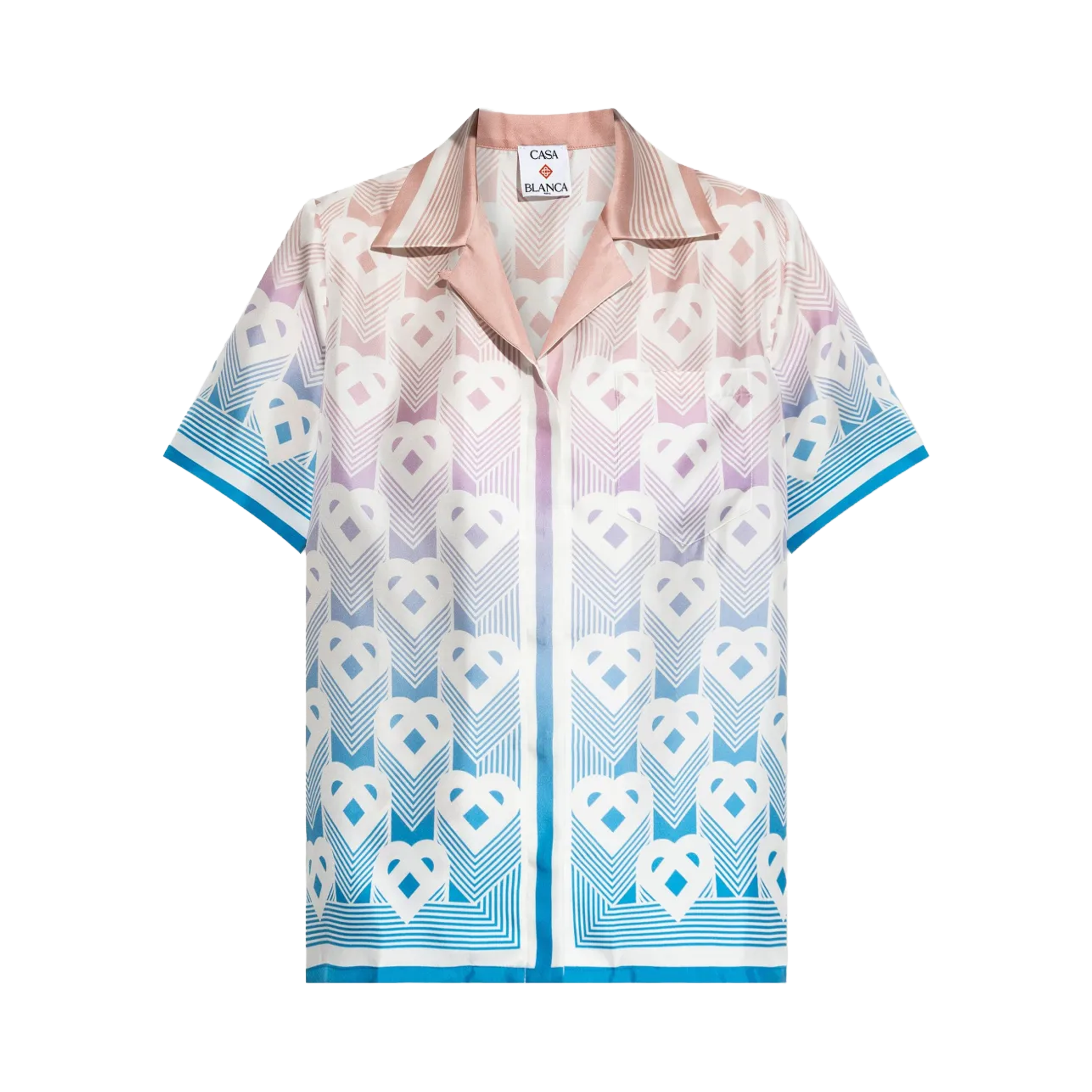 Camisa Multicolor Casablanca Degrade Heart Monogram