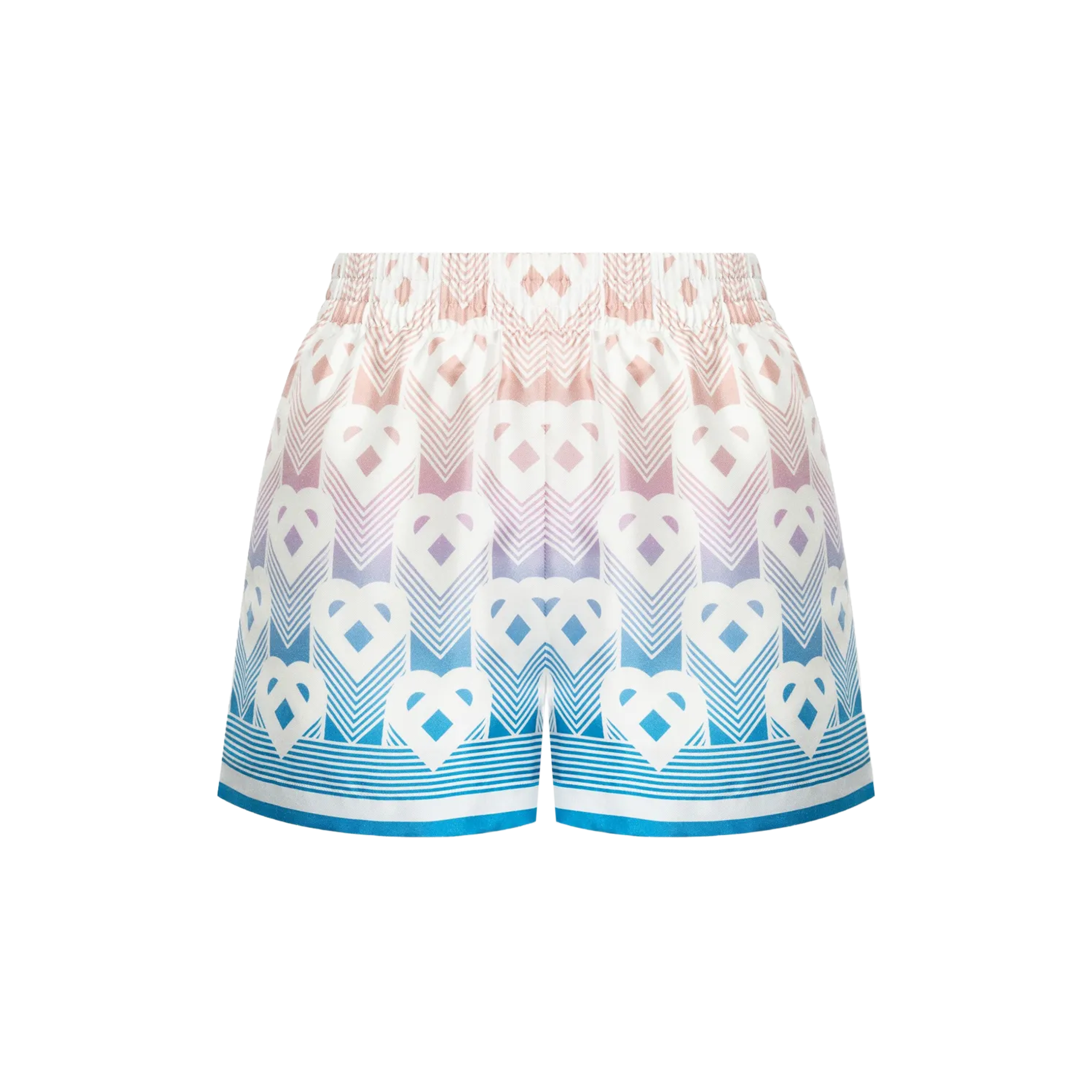 Short Multicolor Casablanca Degrade Heart Monogram