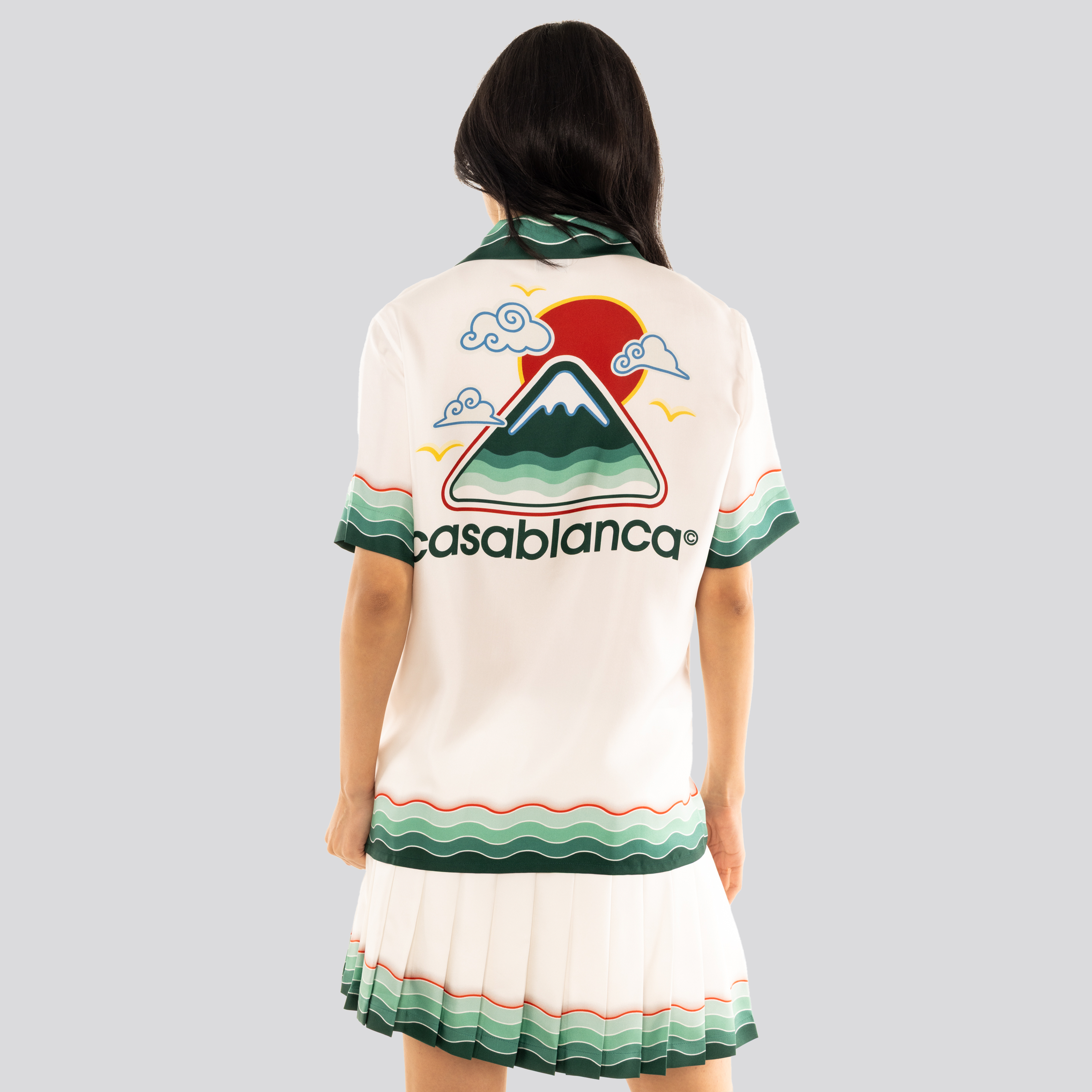Falda Blanca Casablanca Montagne Ondulee