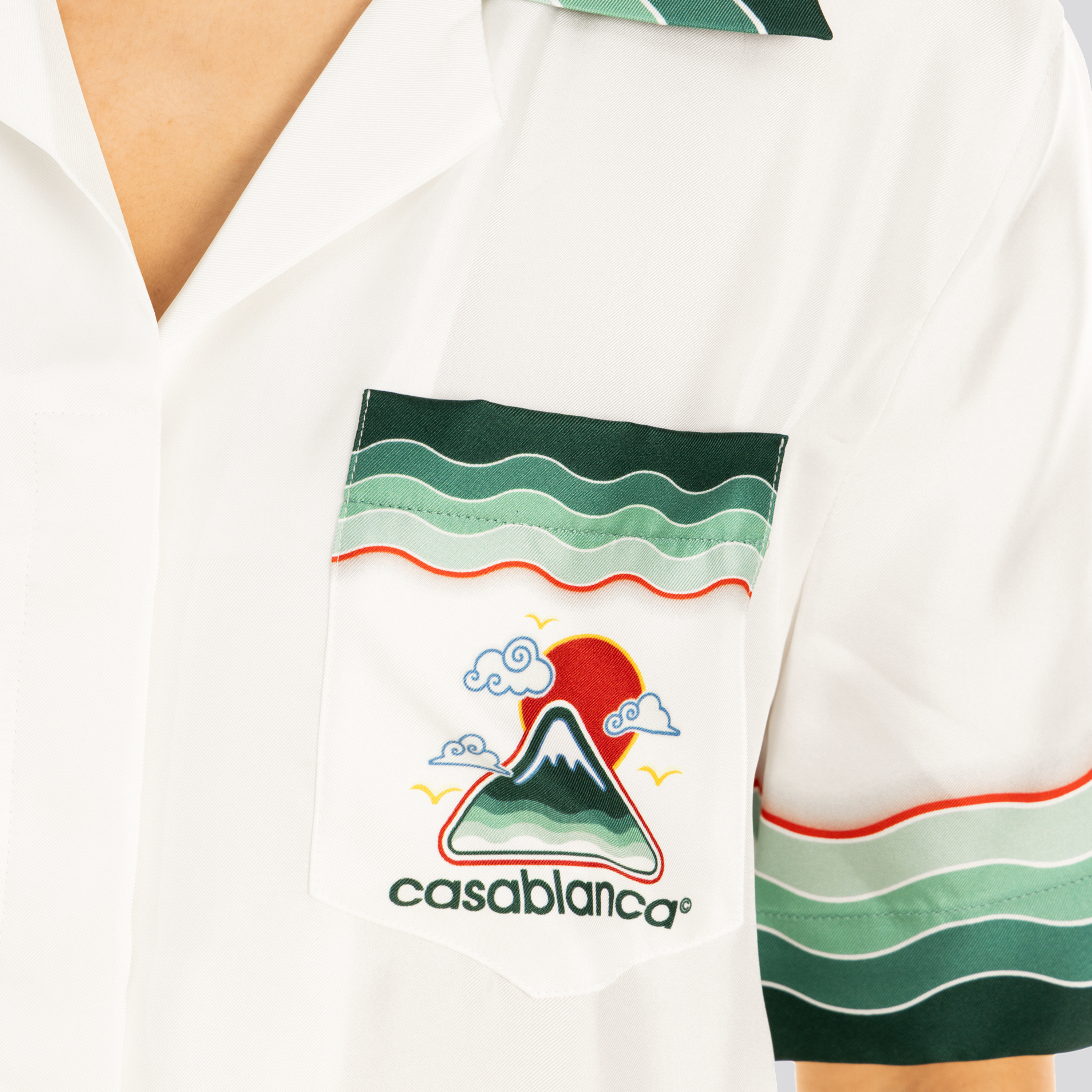 Camisa Blanca Casablanca Montagne Ondulee