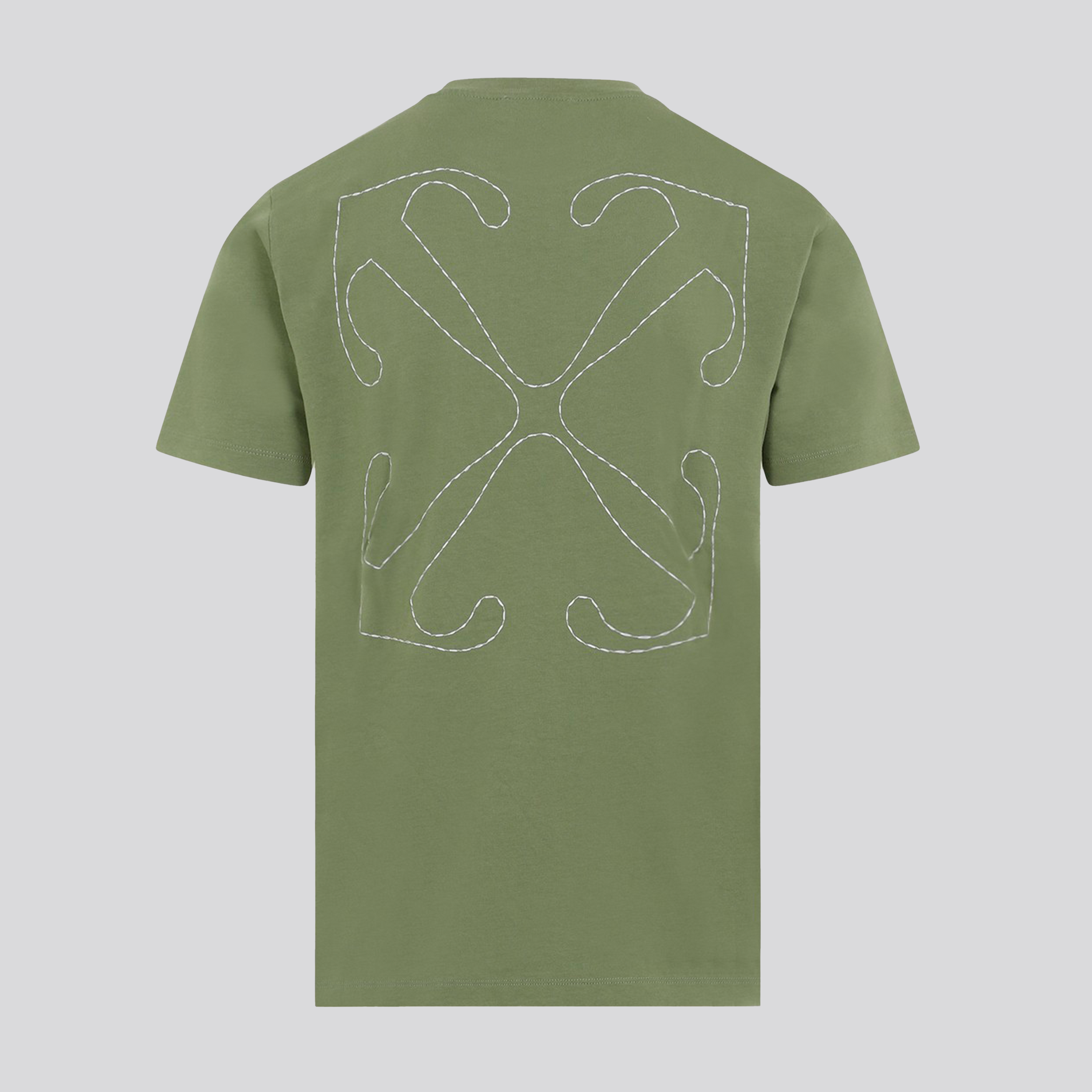 Camiseta Verde Off-White Stitch Arrow