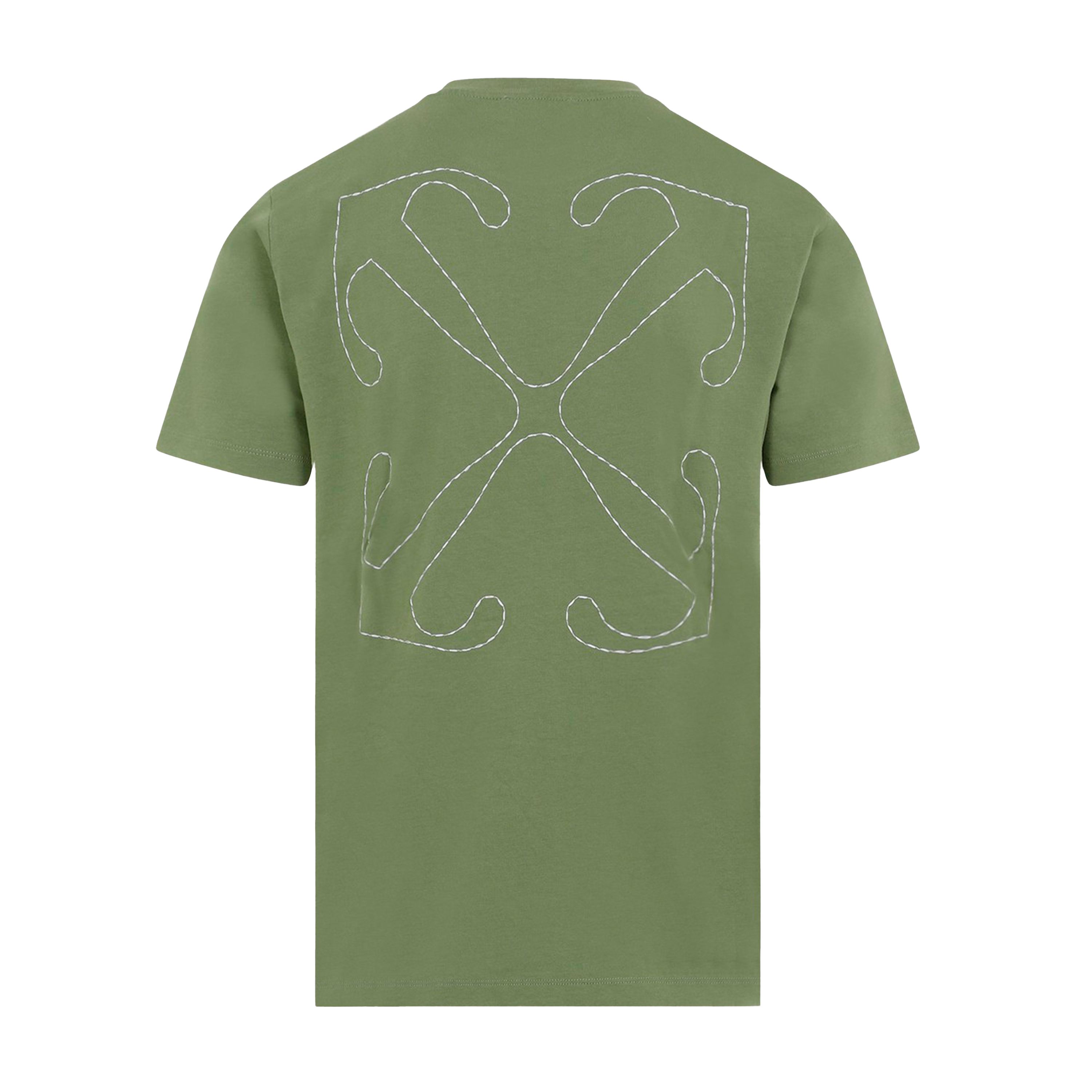 Camiseta Verde Off-White Stitch Arrow