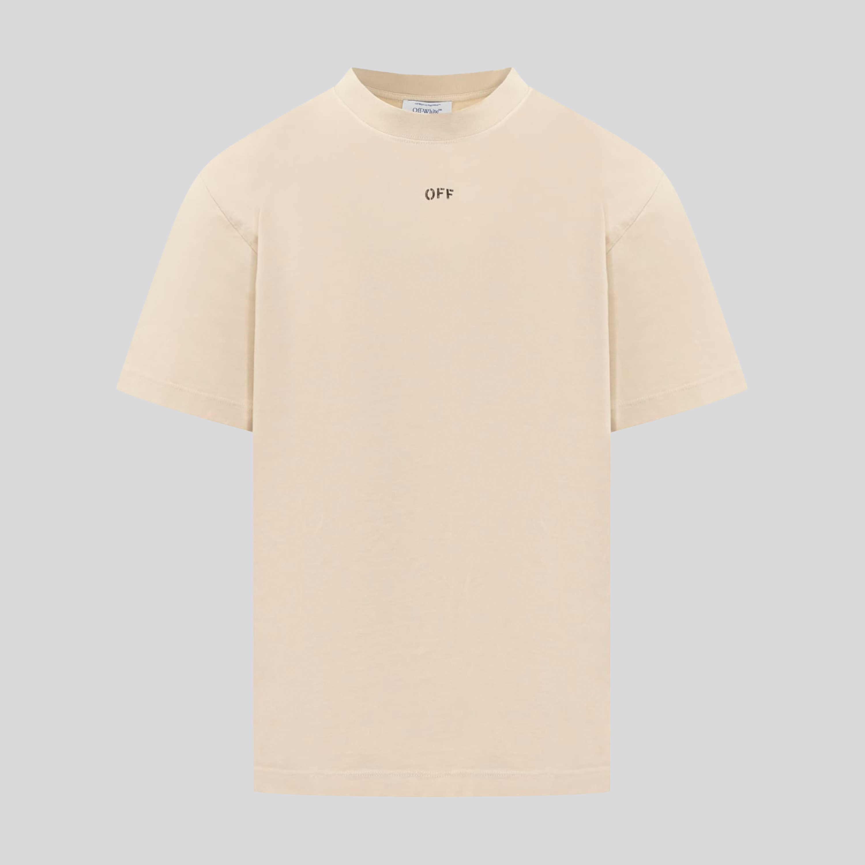 Camiseta Beige Off-White Off Stamp