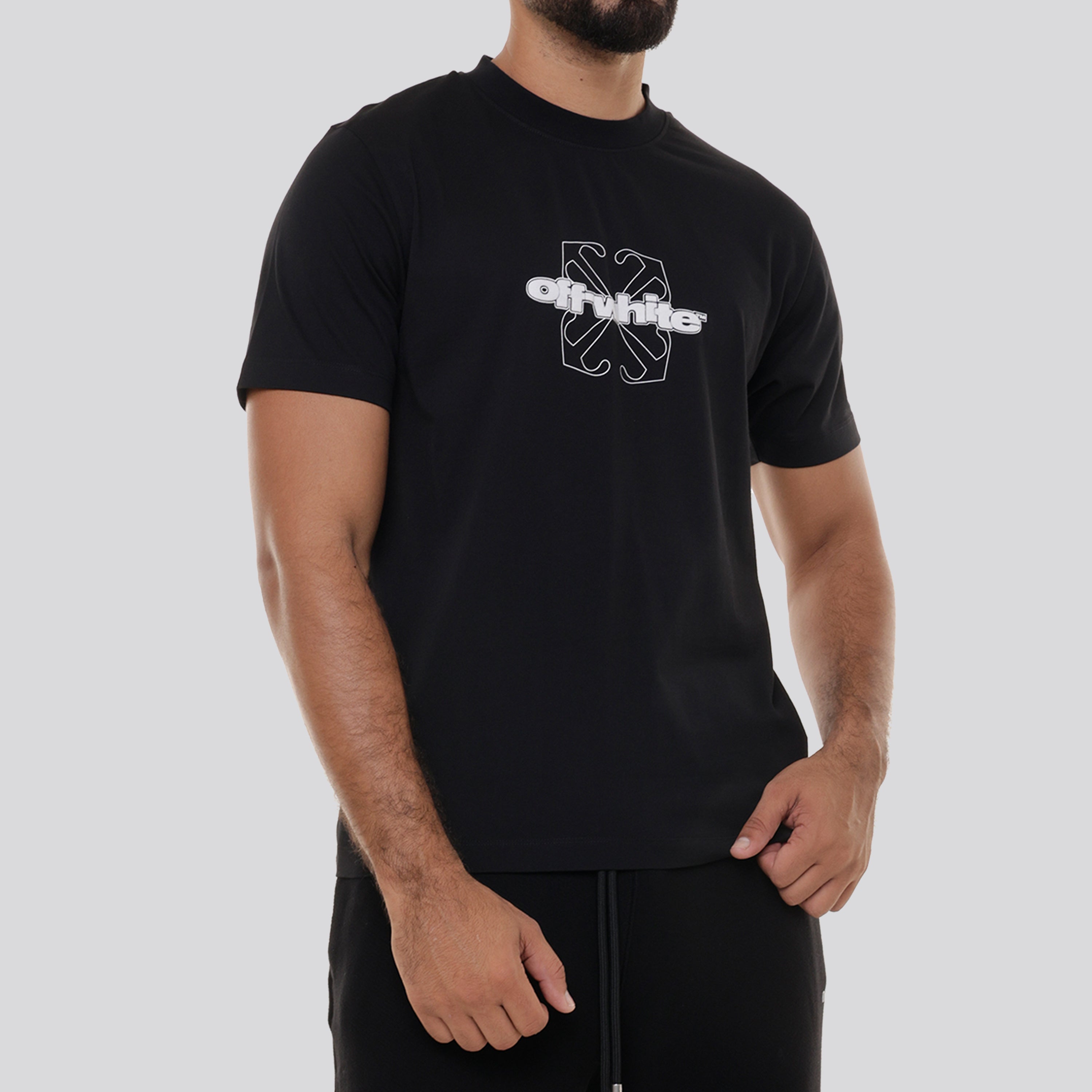 Camiseta Negra Off-White Flock Arrow