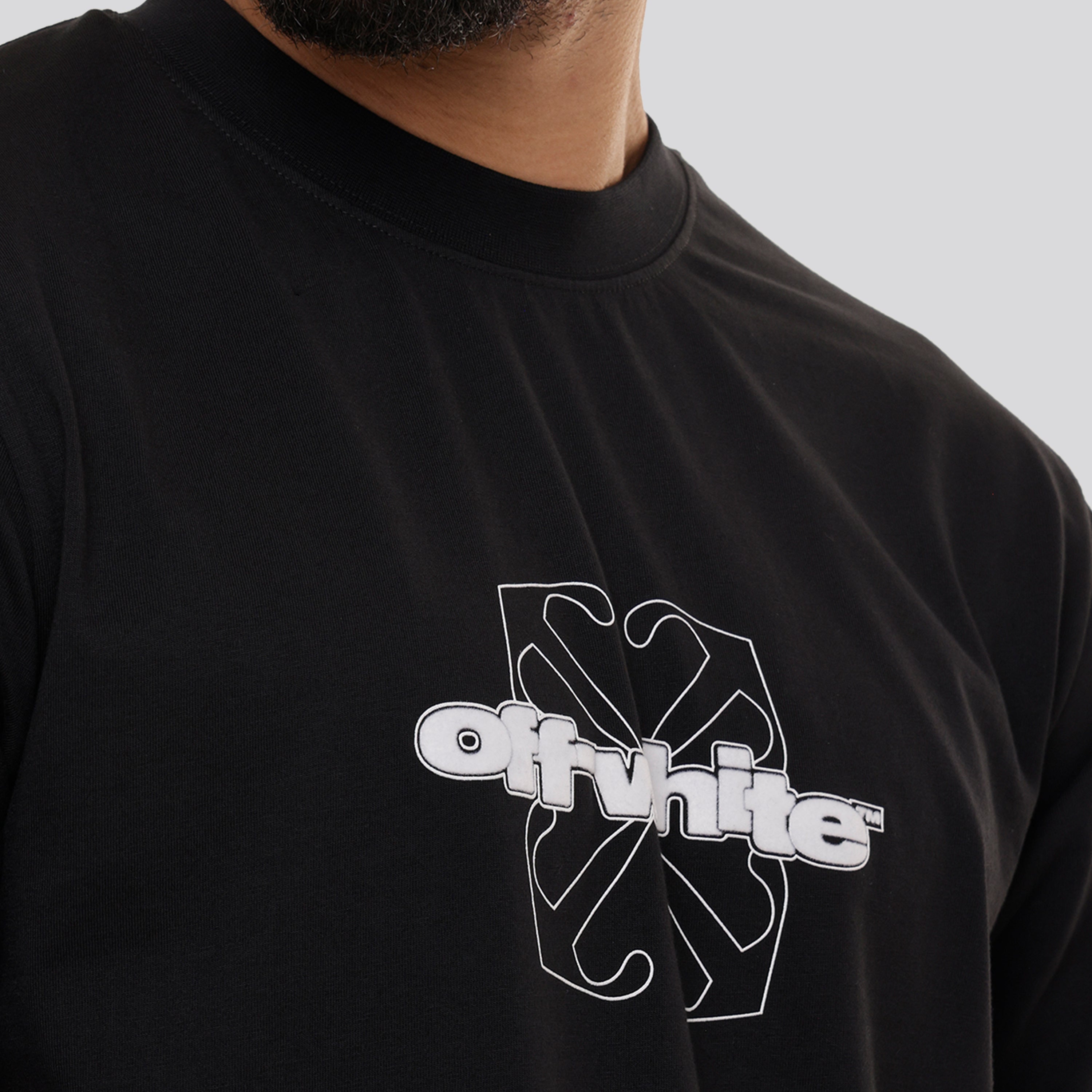 Camiseta Negra Off-White Flock Arrow