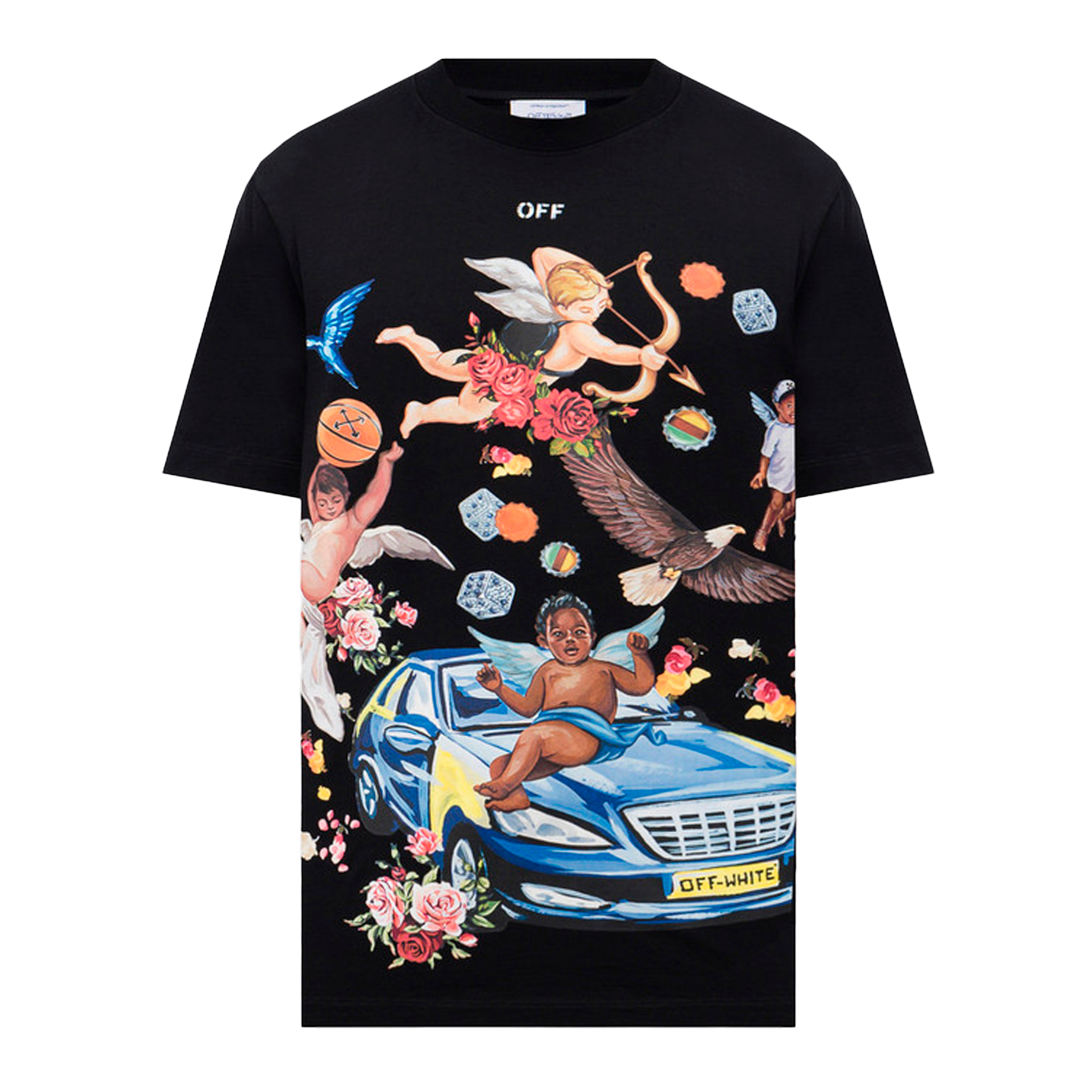 Camiseta Negra Off-White Fresco Car