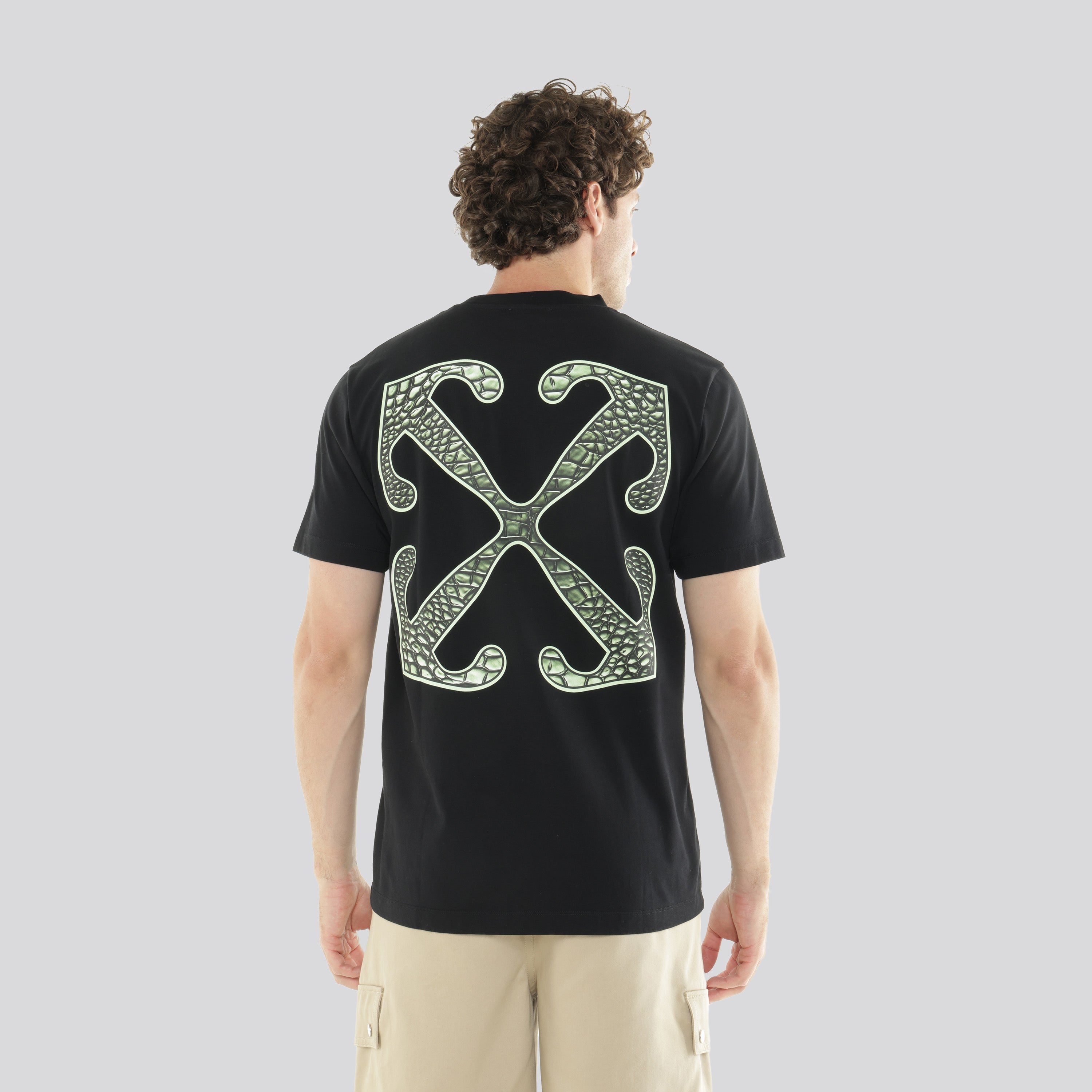 Camiseta Negra Off White Croco Arrow