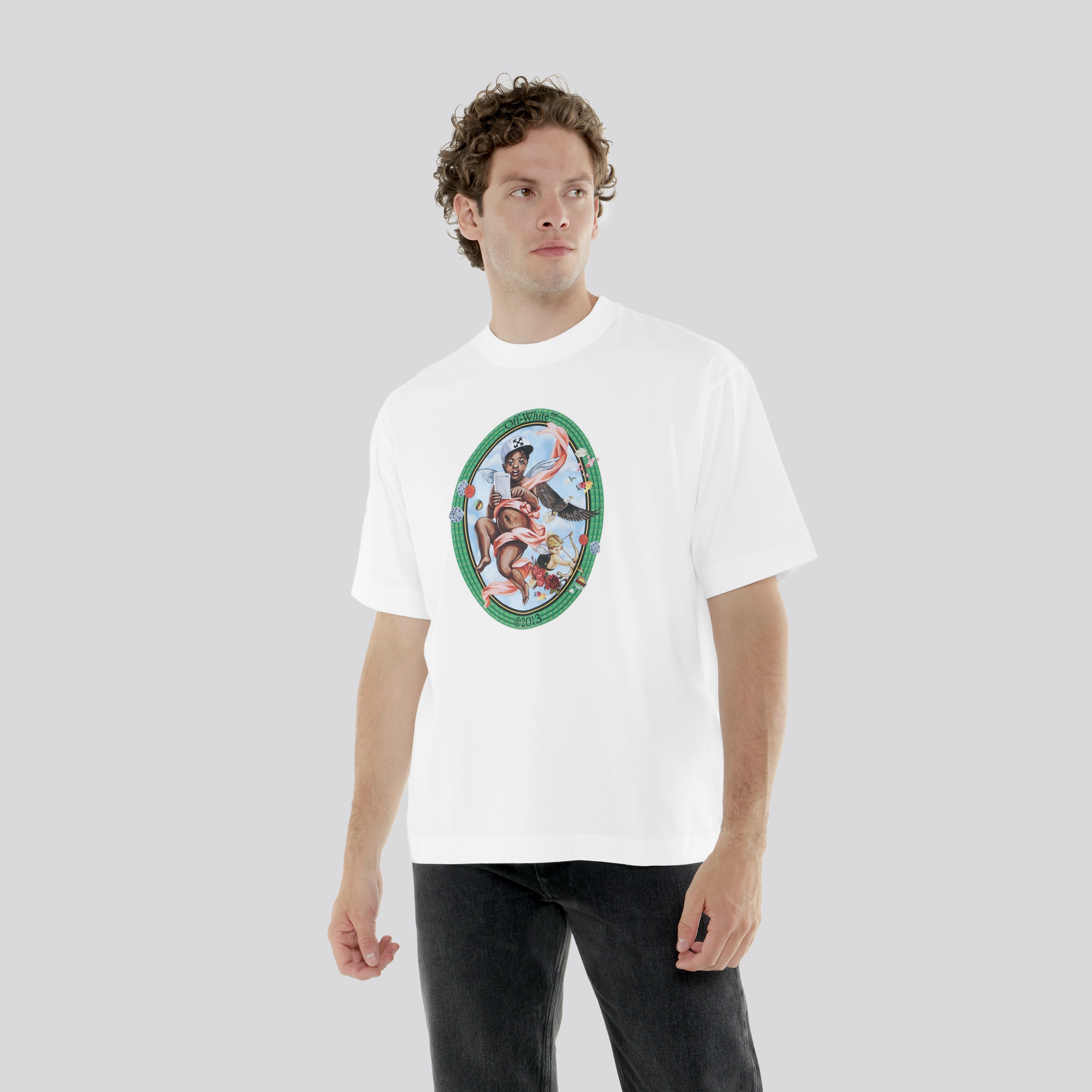 Camiseta Blanca Off-White Fresco Oval