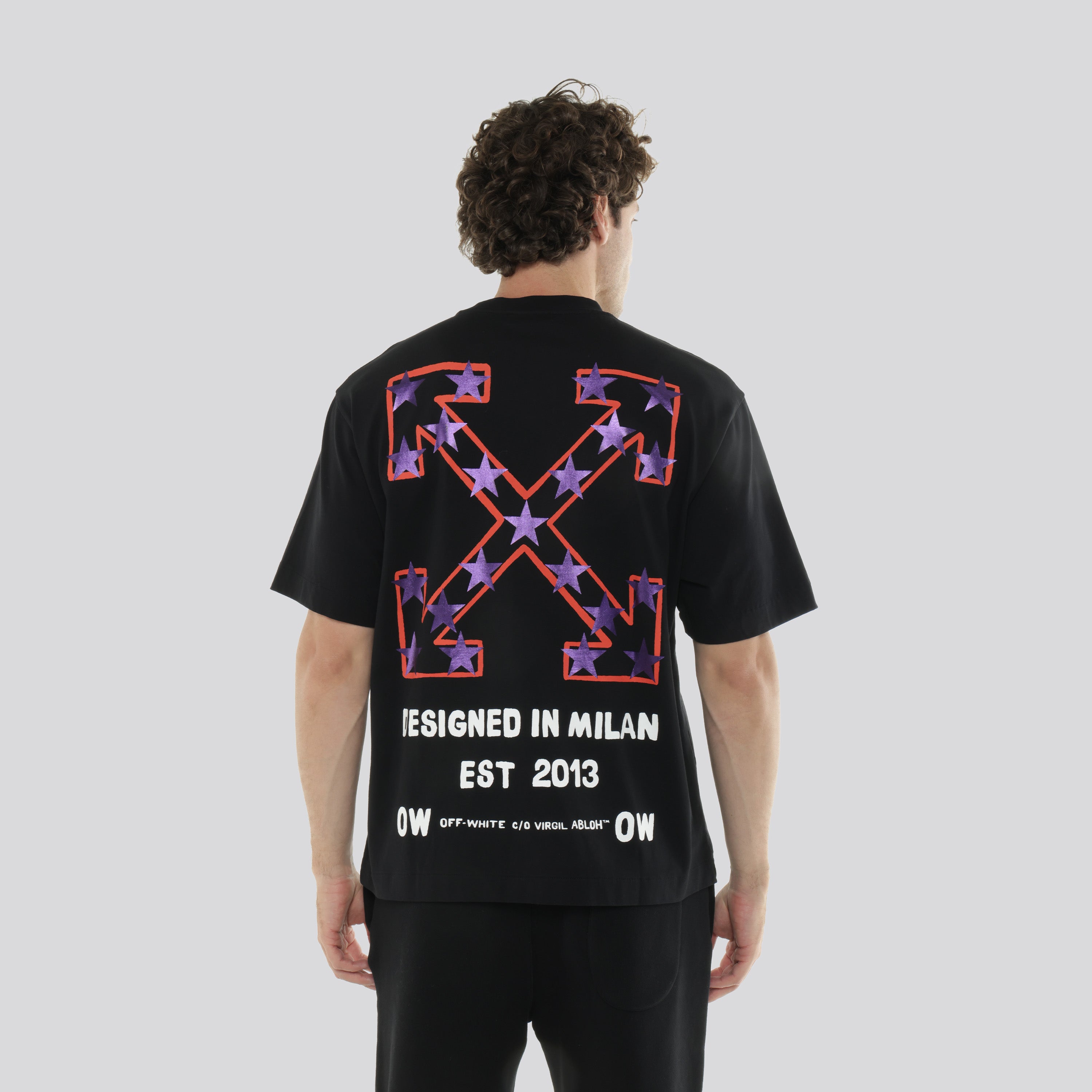 Camiseta Negra Off-White Star Arrow Skate