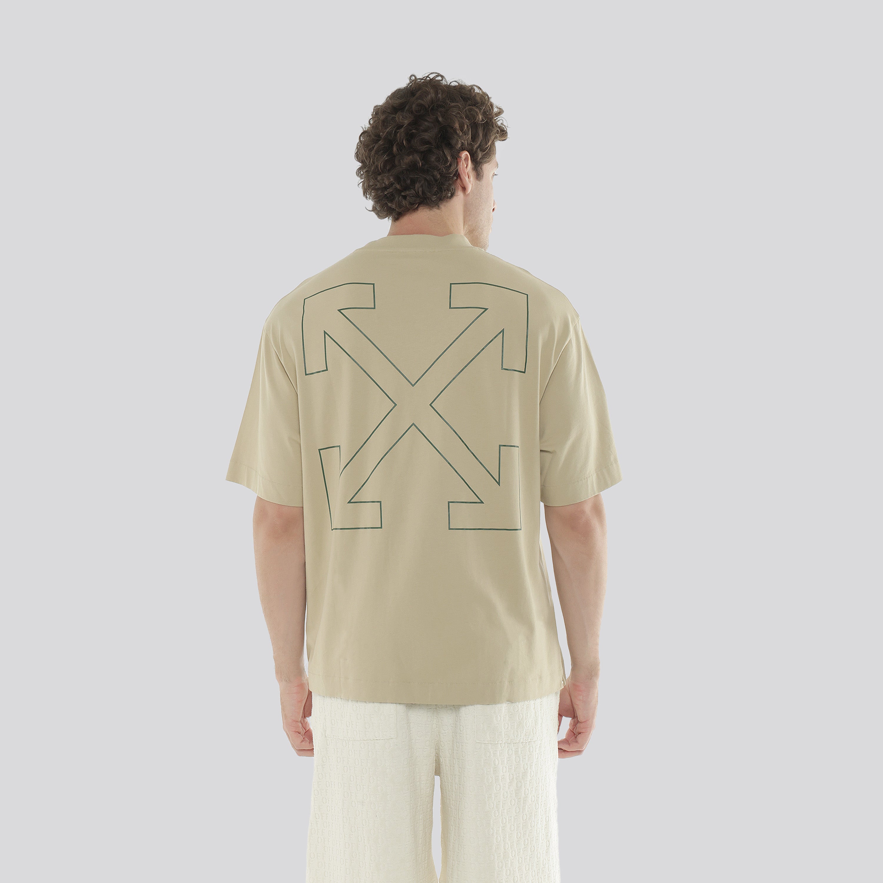 Camiseta Beige Off White Banknote