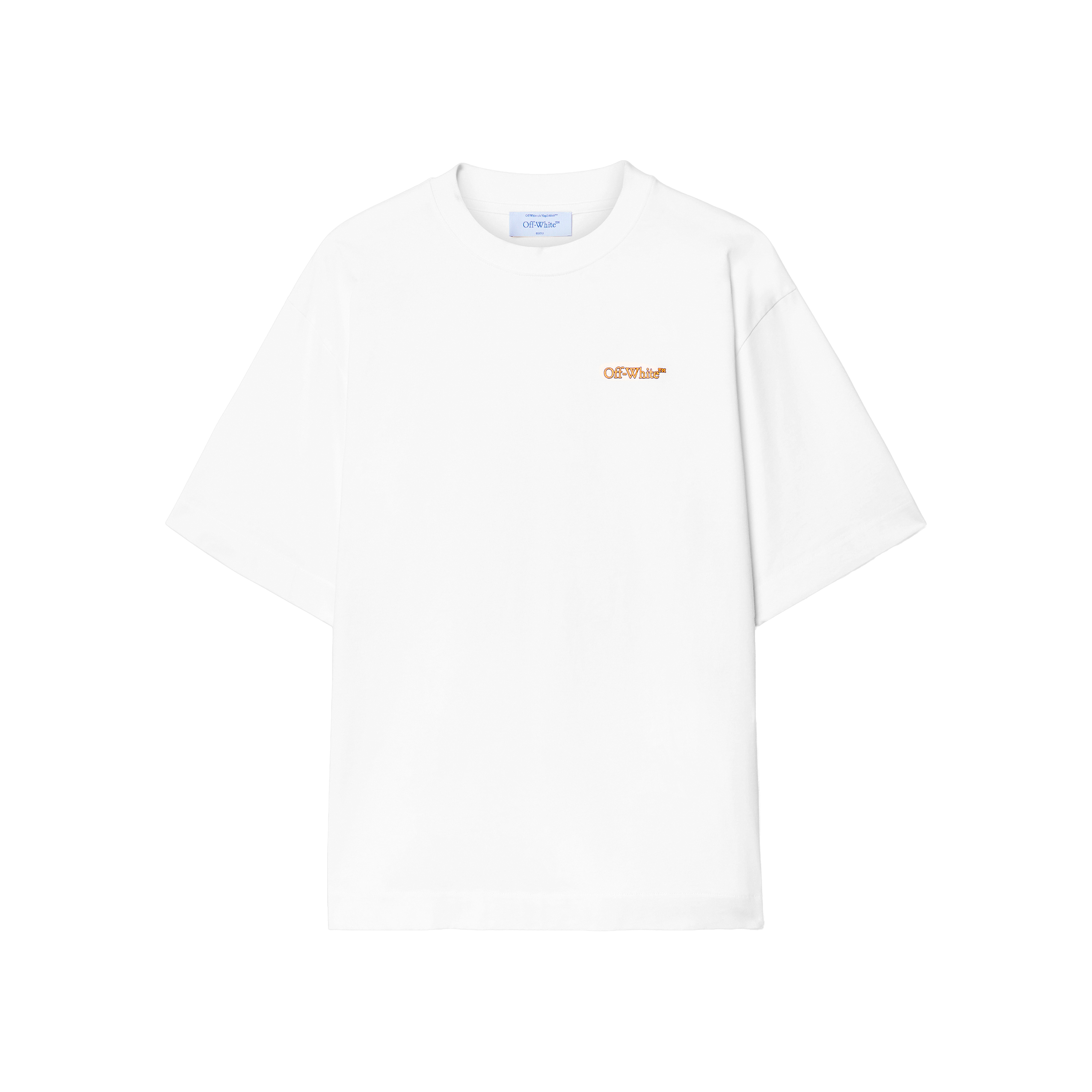 Camiseta Blanca Off-White Tape Arrow Skate