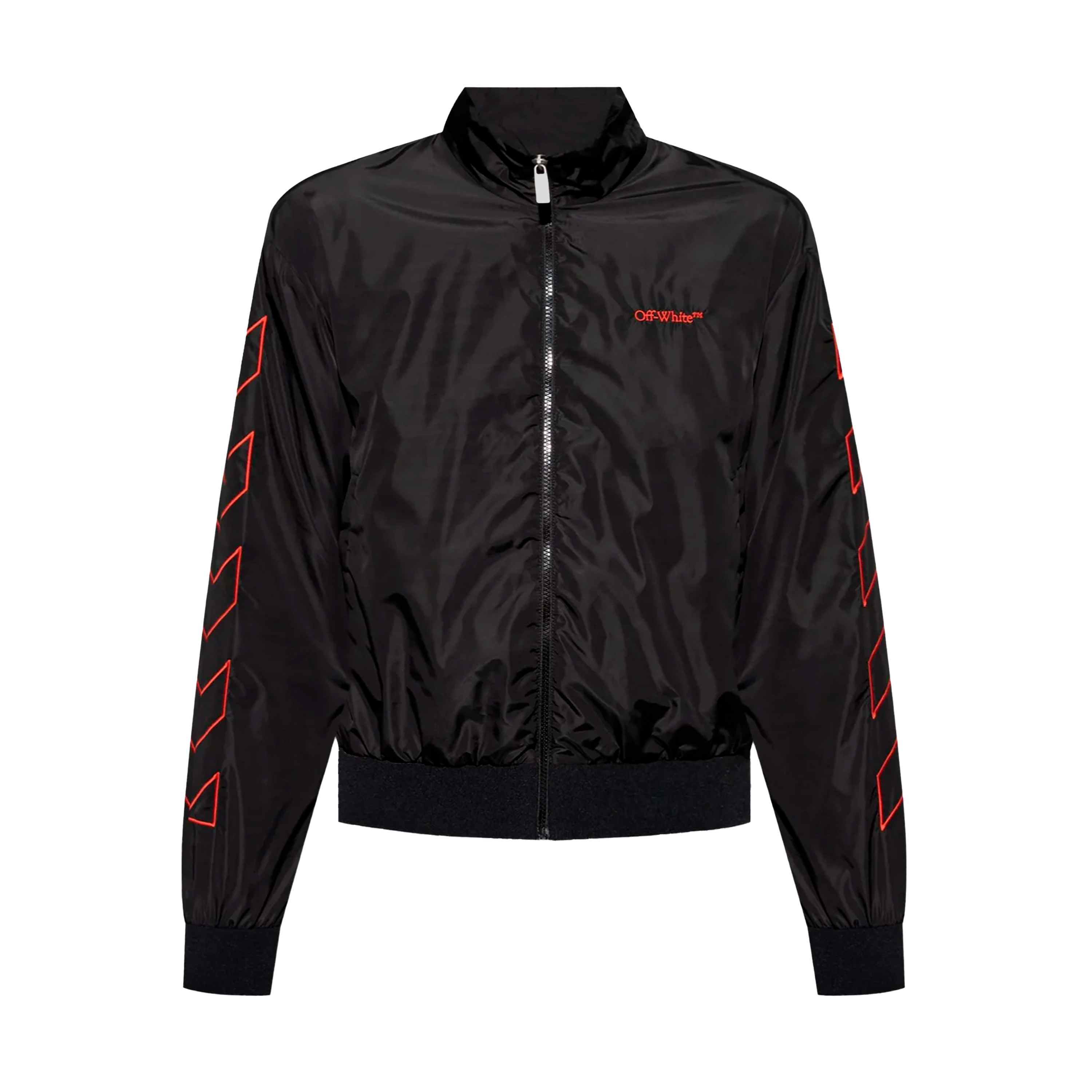 Chaqueta Negra Off-White Outl Diag Nylon