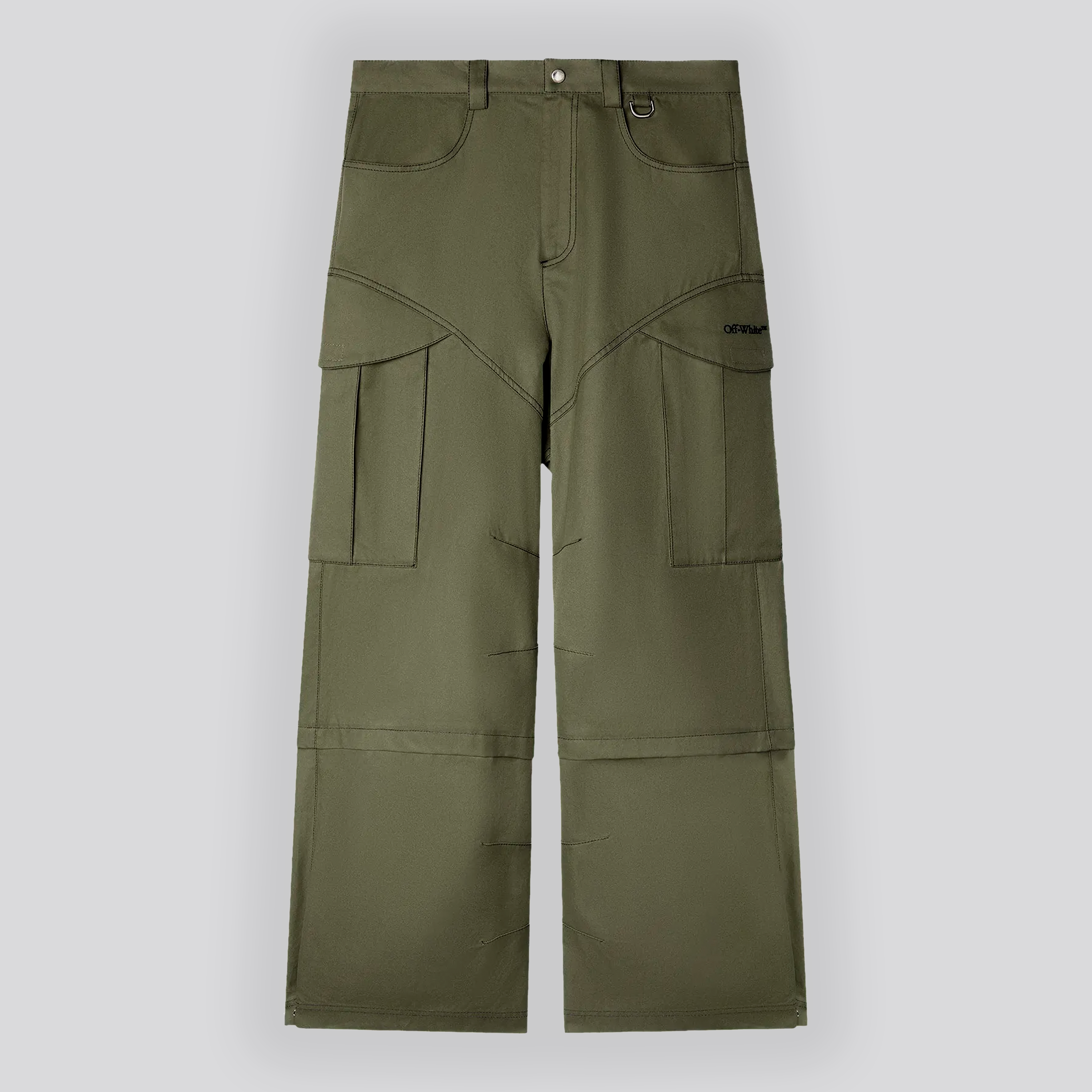 Pantalón Verde Off-White Cargo Arrow