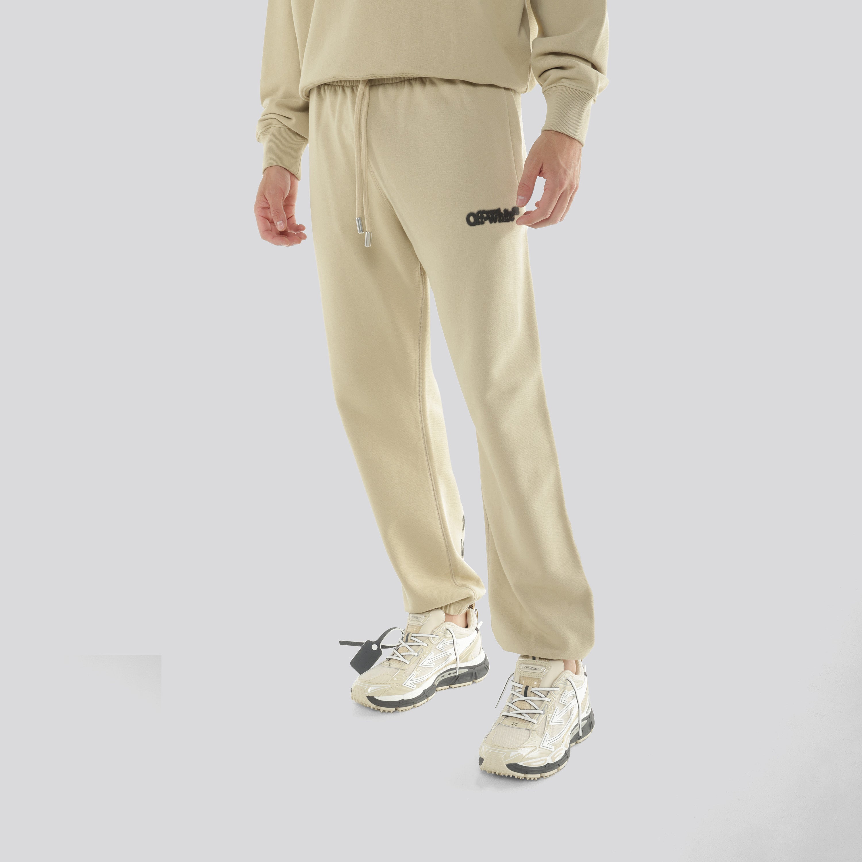 Sudadera Beige Off-White Arrow