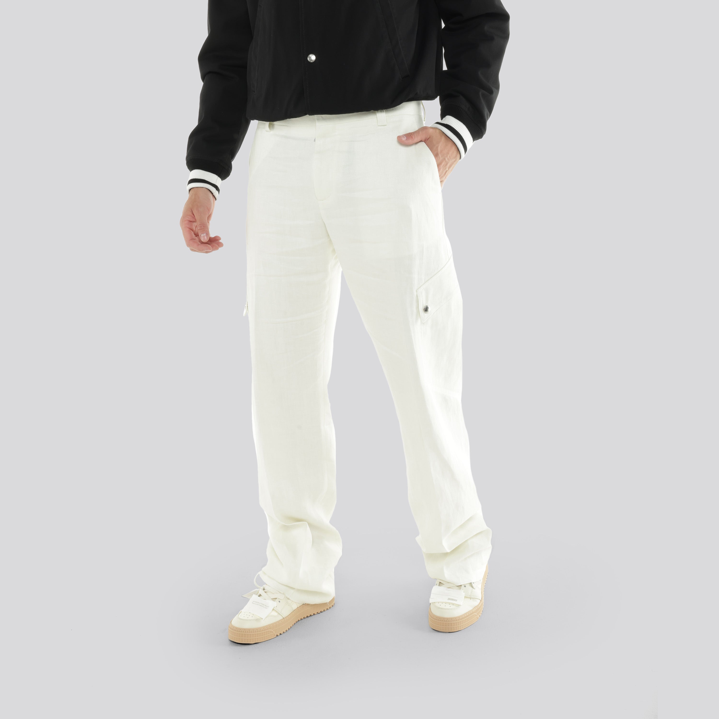 Pantalón Blanco Off White Pocket
