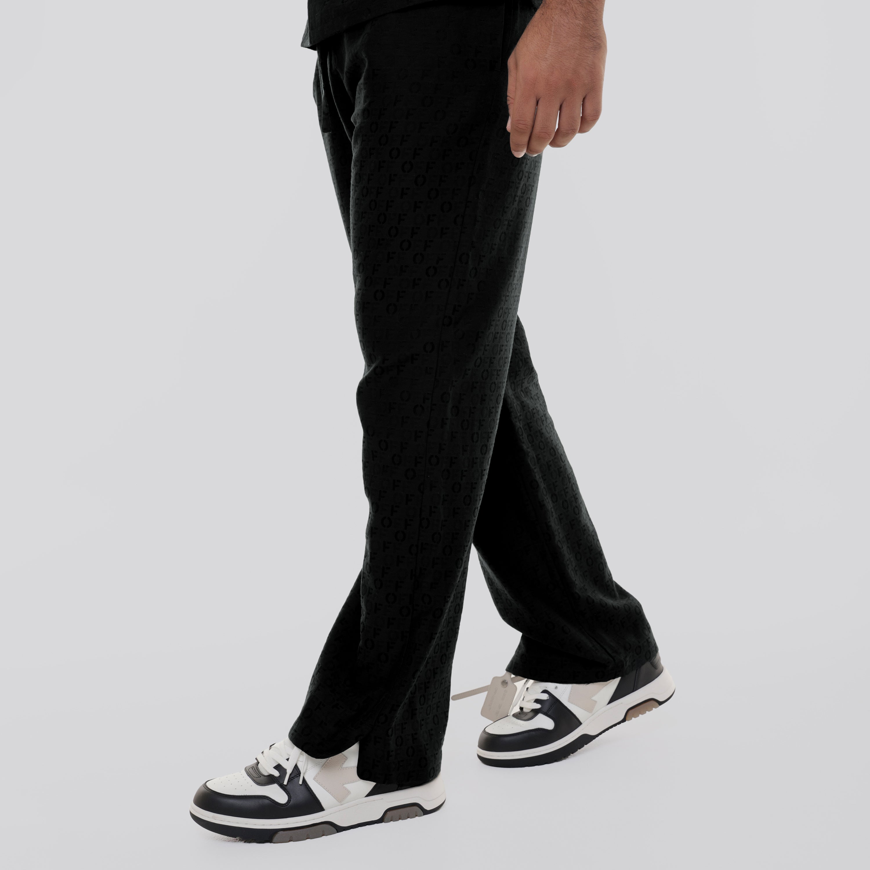 Sudadera Negra Off-White Silkcot Pijama