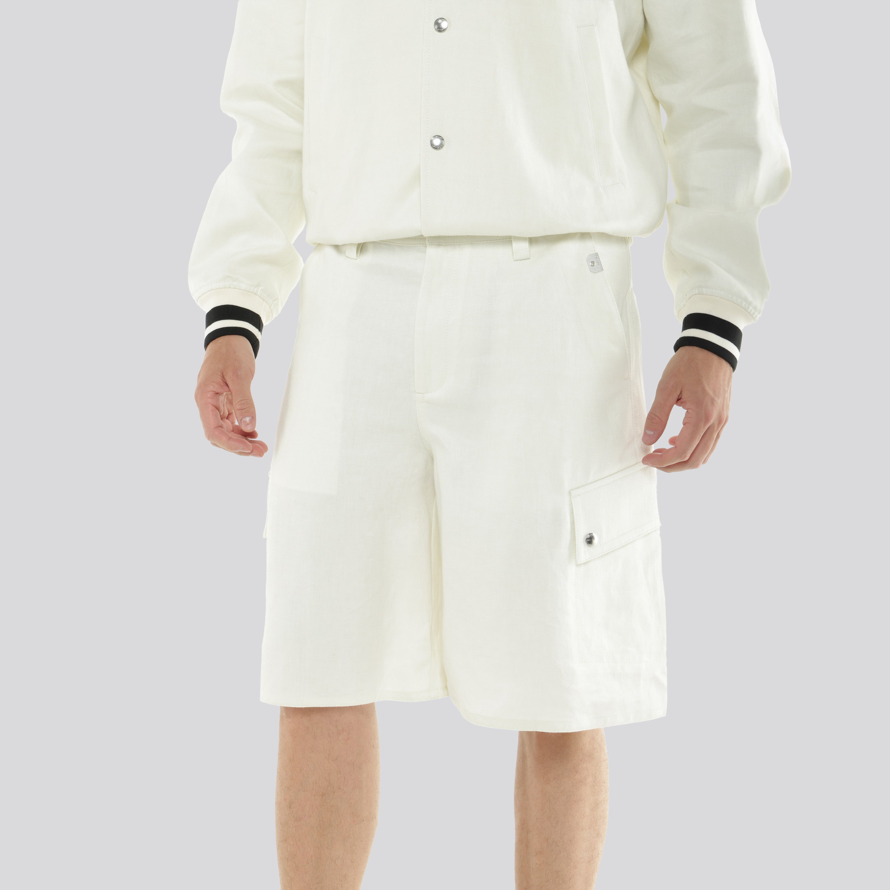 Pantaloneta Blanca Off White Pocket