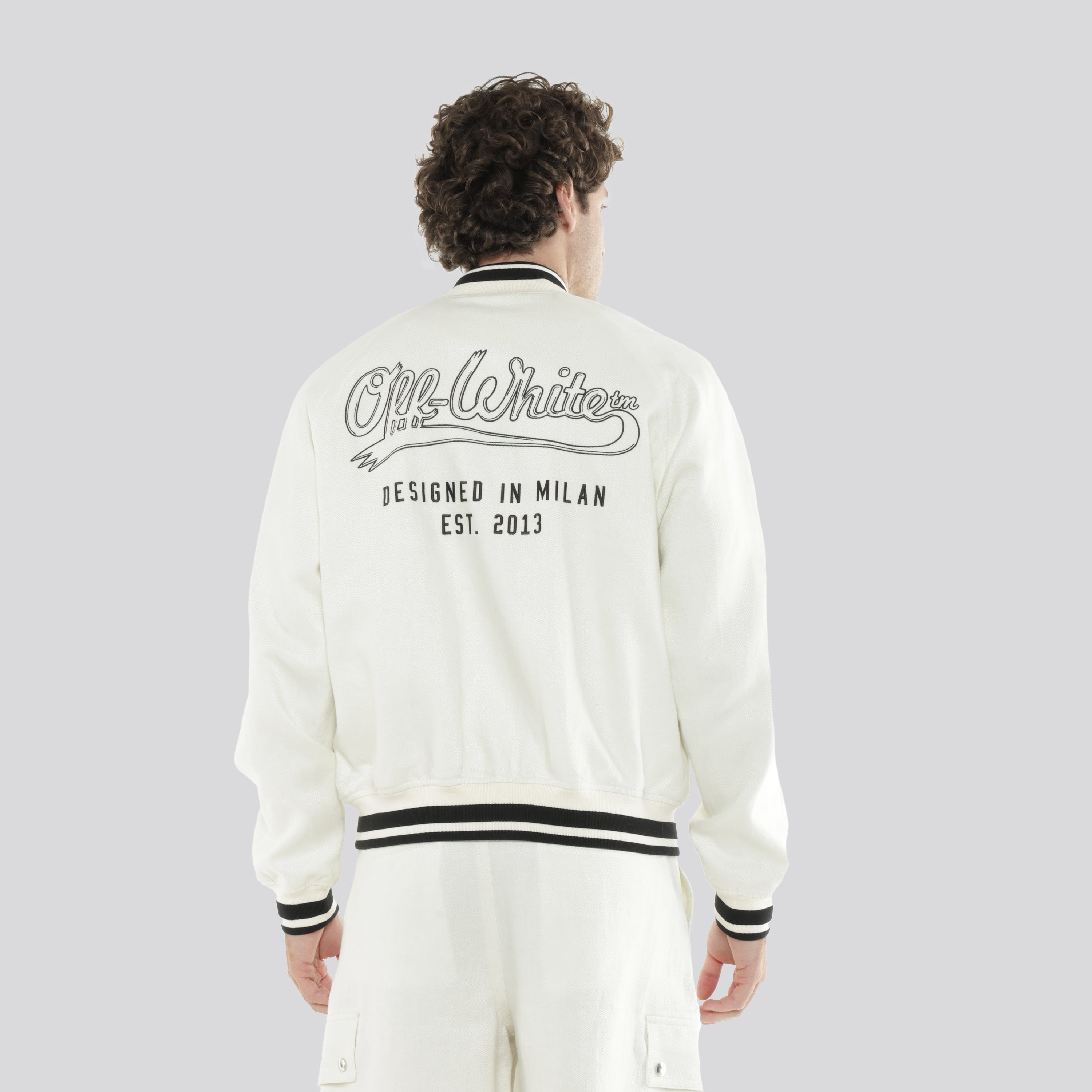 Chaqueta Crema Off White Off Italic